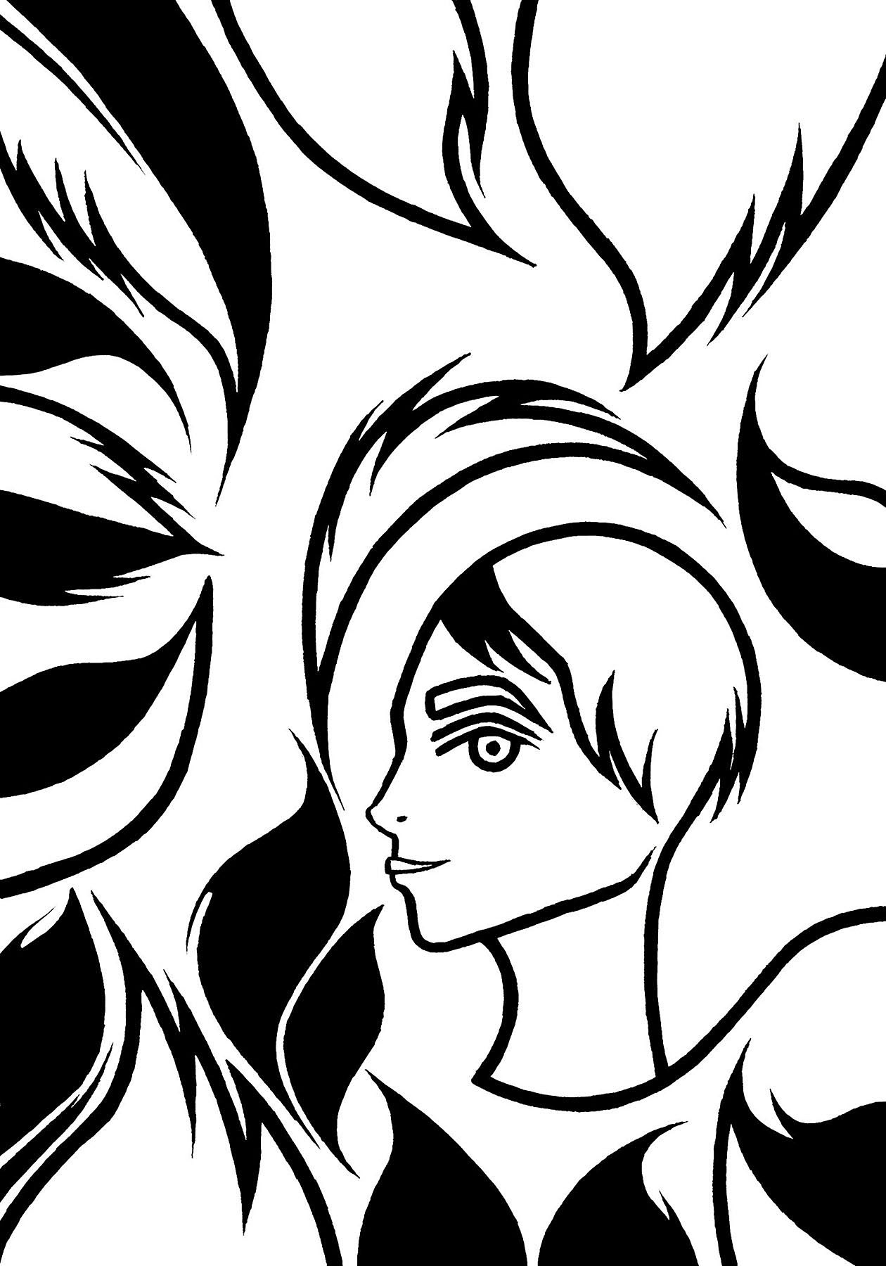 Untitled Drawing #3, marker pen on card paper, 21 x 14.8 cm, rendered on Adobe Photoshop, 2020.