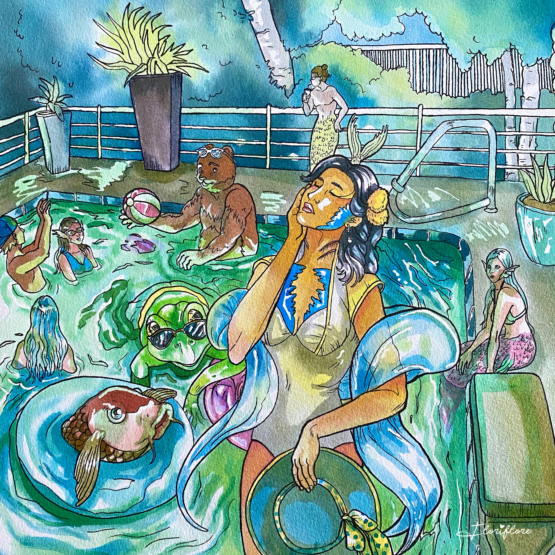 Kawahime - Pool Party with Friends
