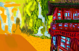 Layer_07 (Mysterious garden, Waterfall)