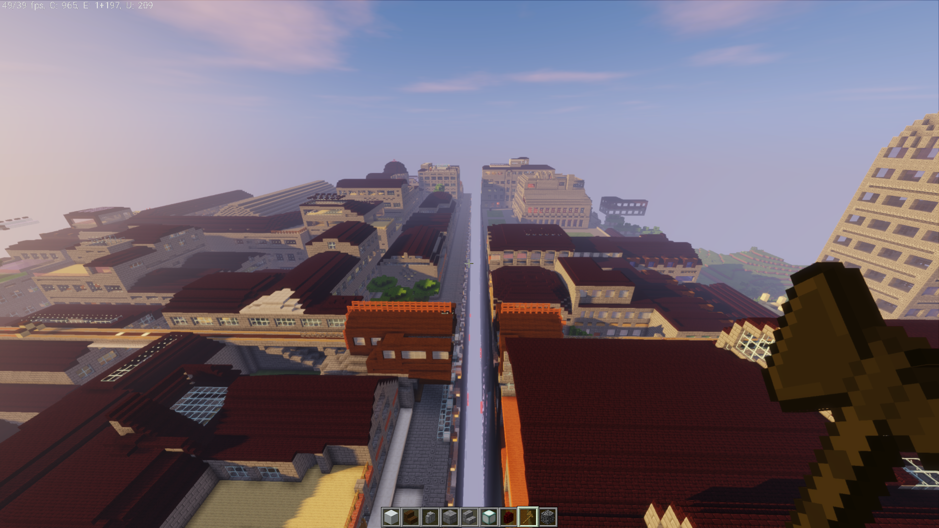 ..et donc modifier d'un bloc toute la longueur de la rue et des batiments...