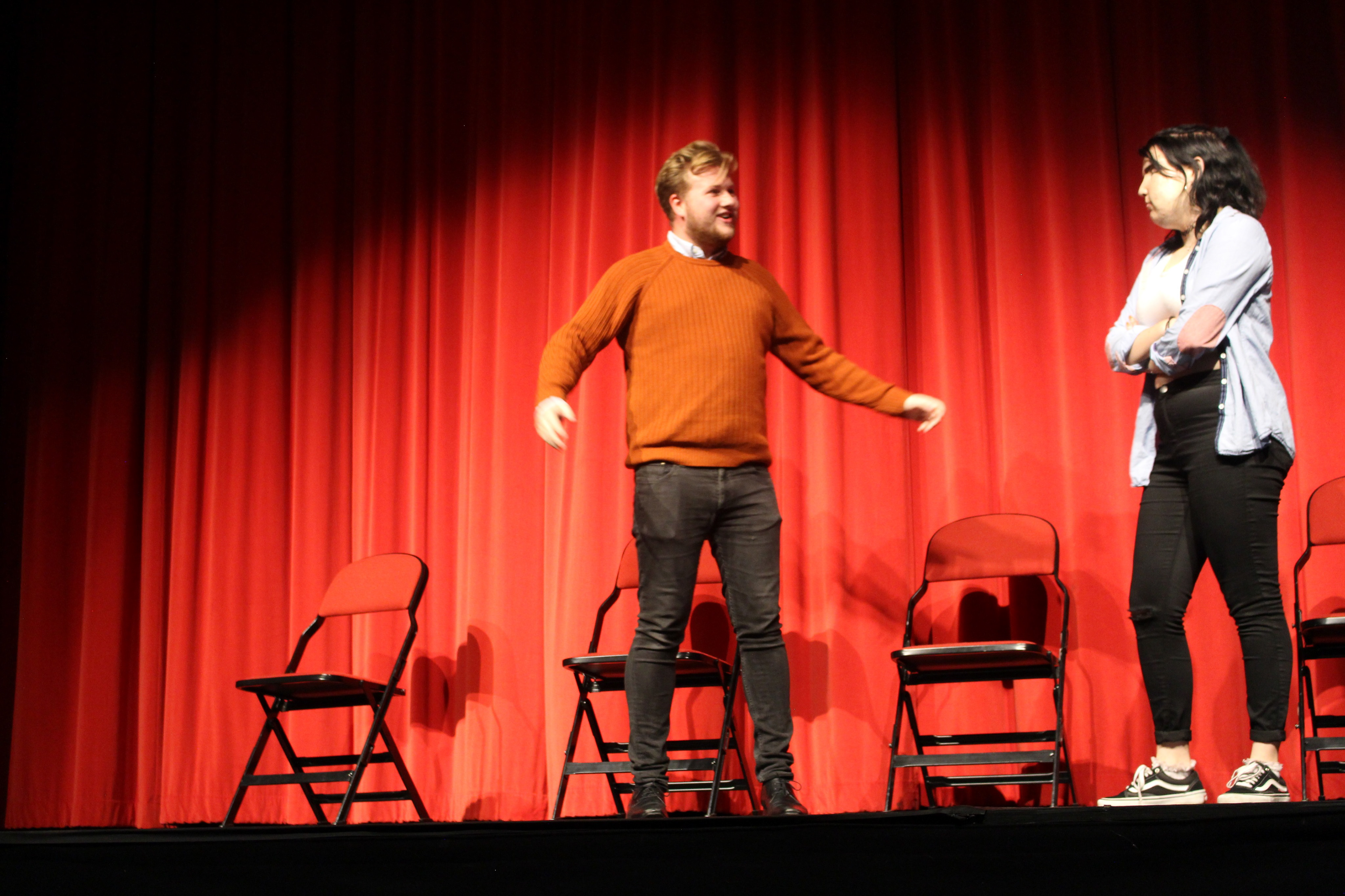 On Stage during 'ParaHoops' Revunions Edinburgh Fringe Highlight Show