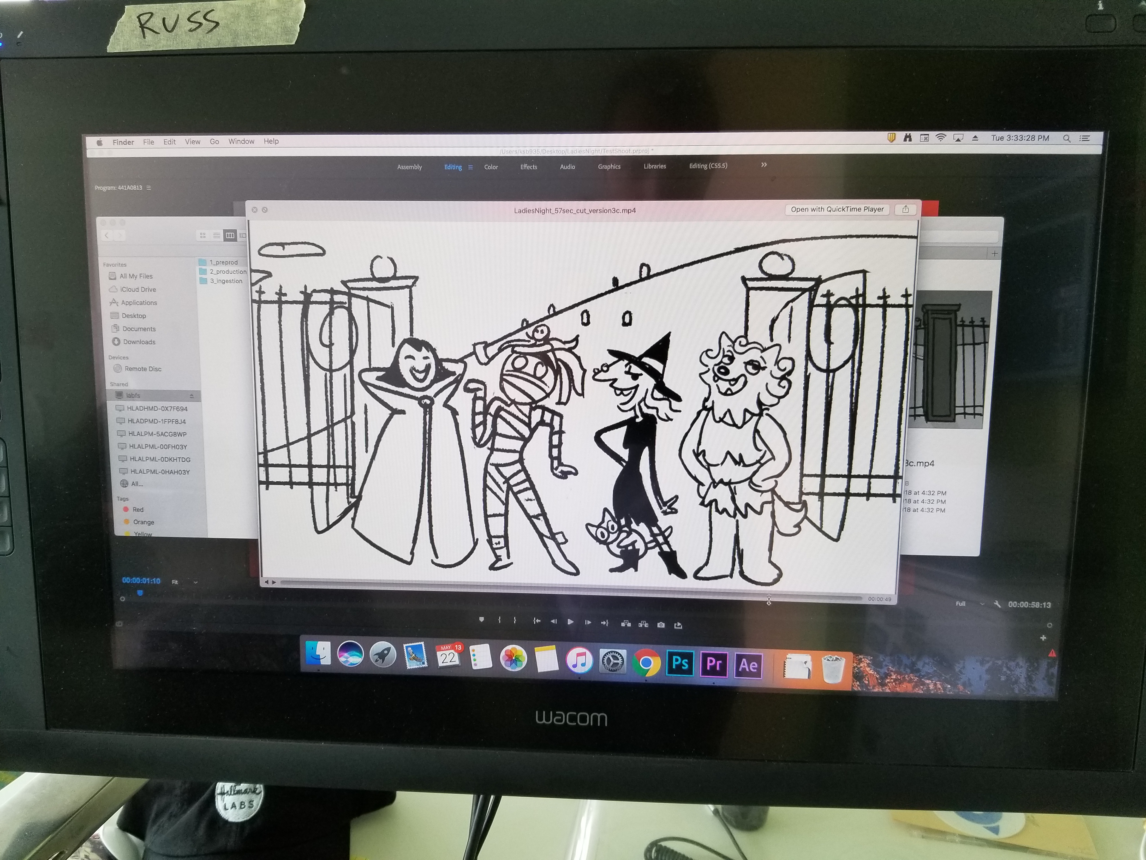 Frame from a picture perfect animatic, made by the most talented Lexi Vay.