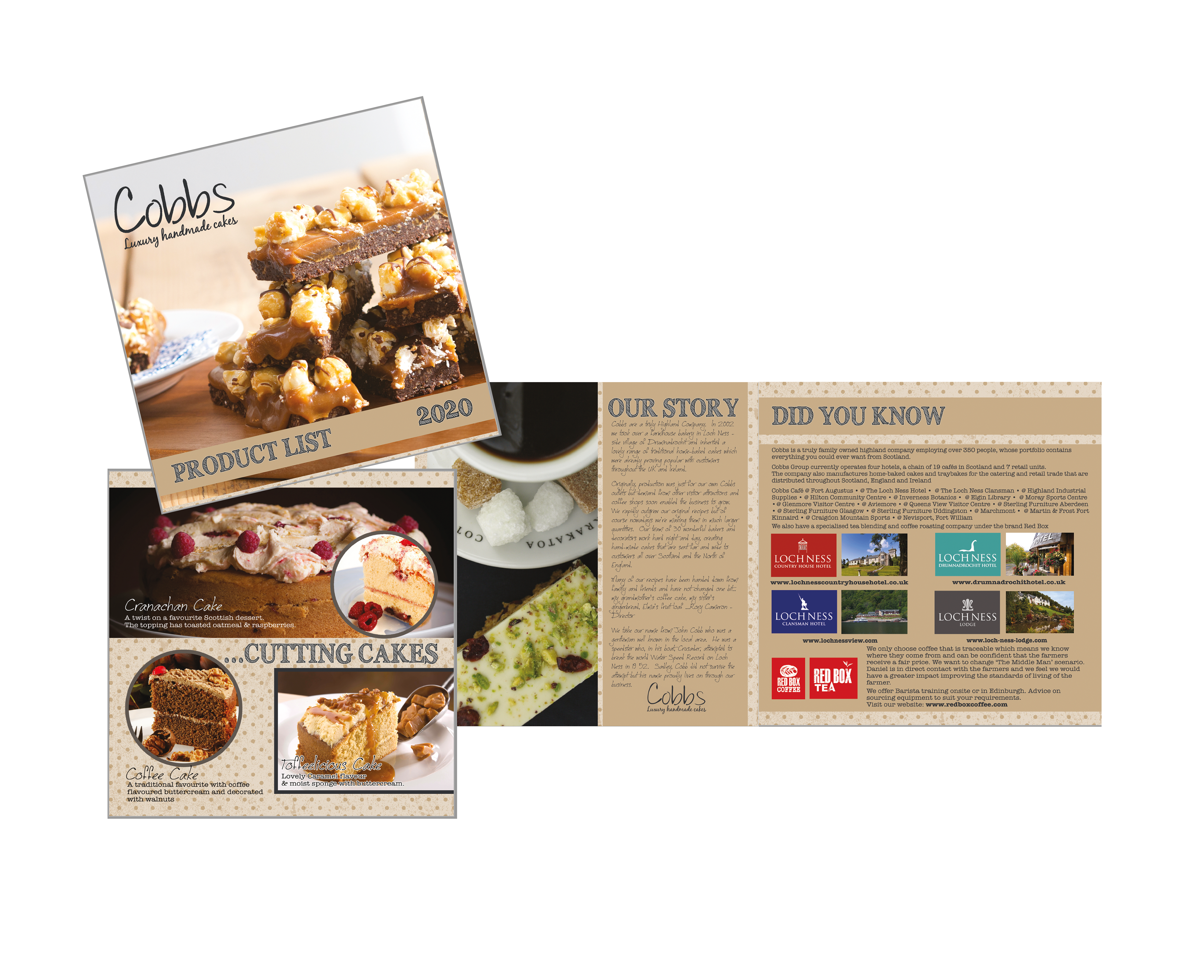 Brochure Showcasing Cobbs Bakery