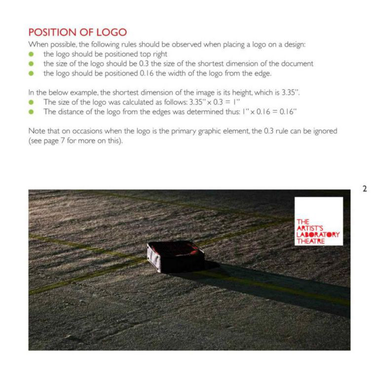 Full branding, including guide