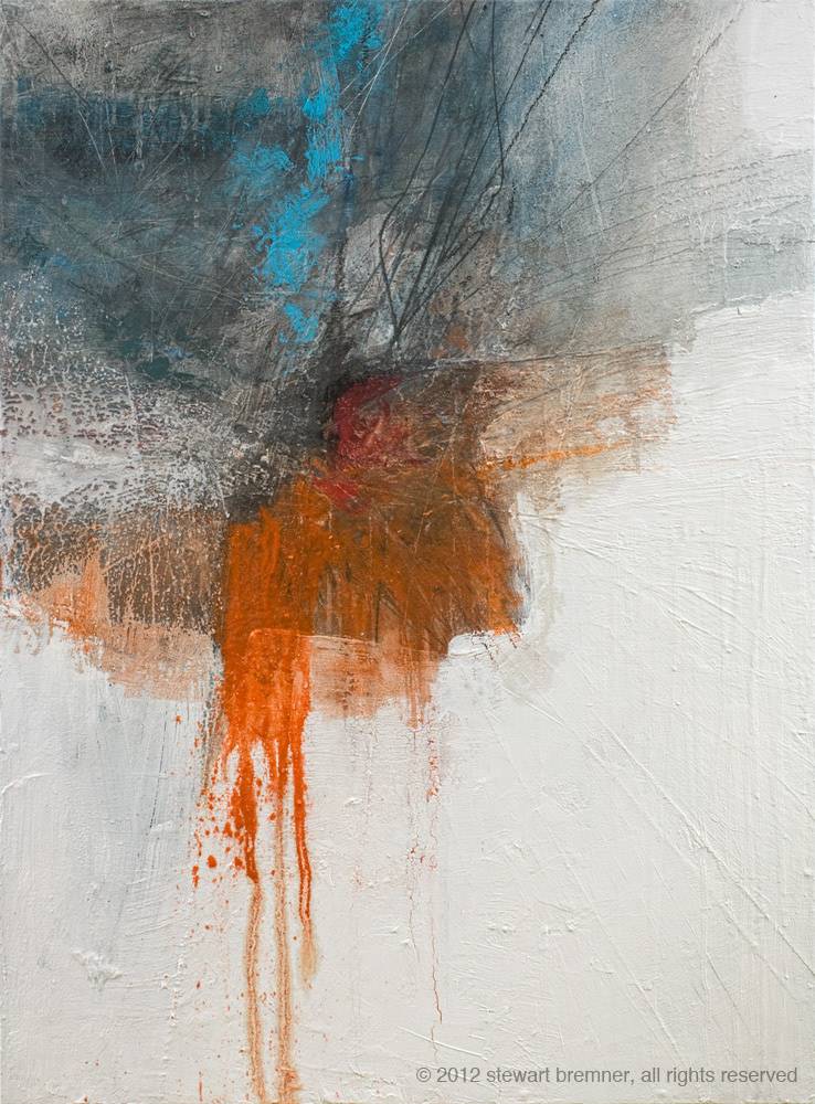 Land of storms / March 2012 / Mixed media on panel / 56x76cm
