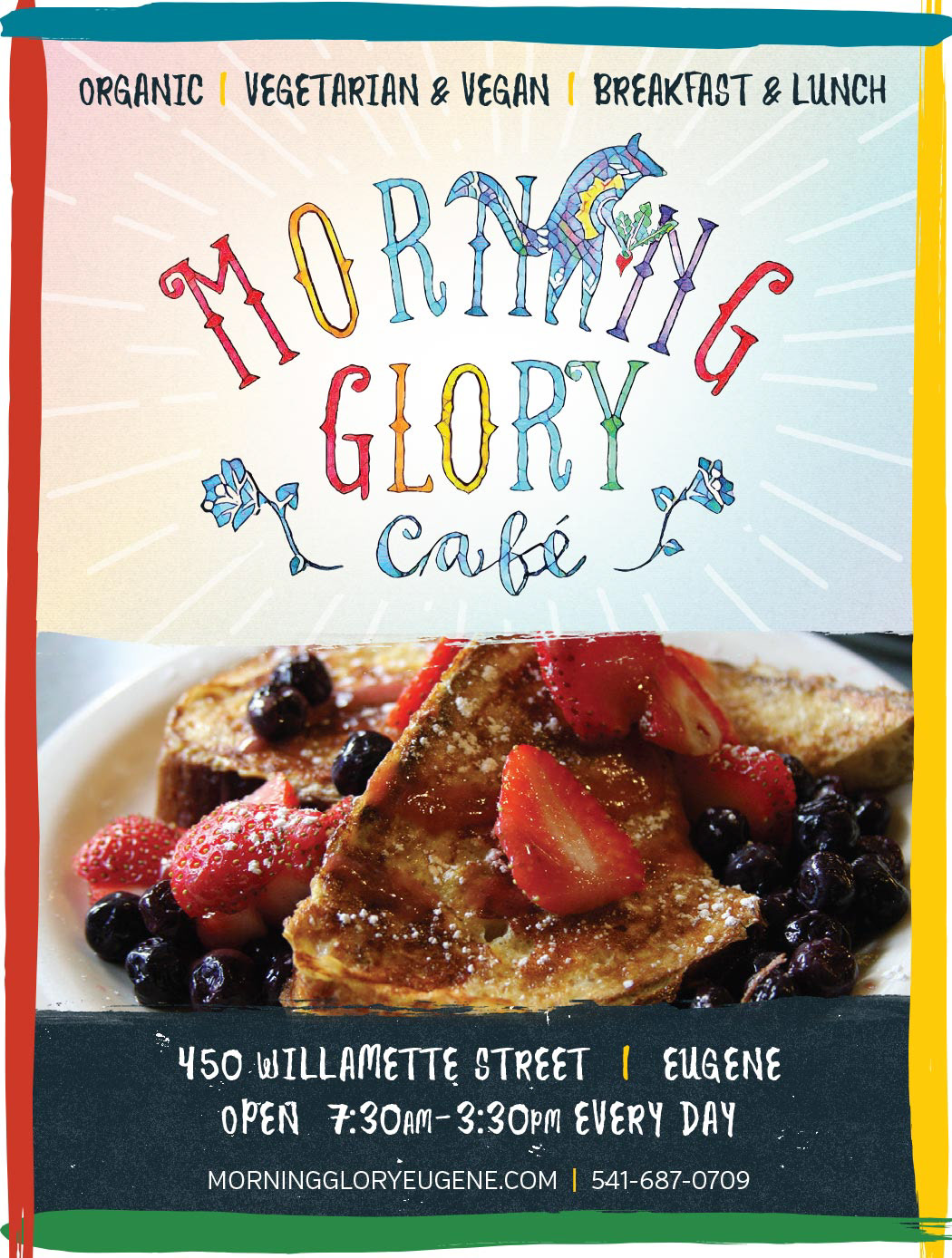 Newspaper advertisement for Morning Glory Cafe