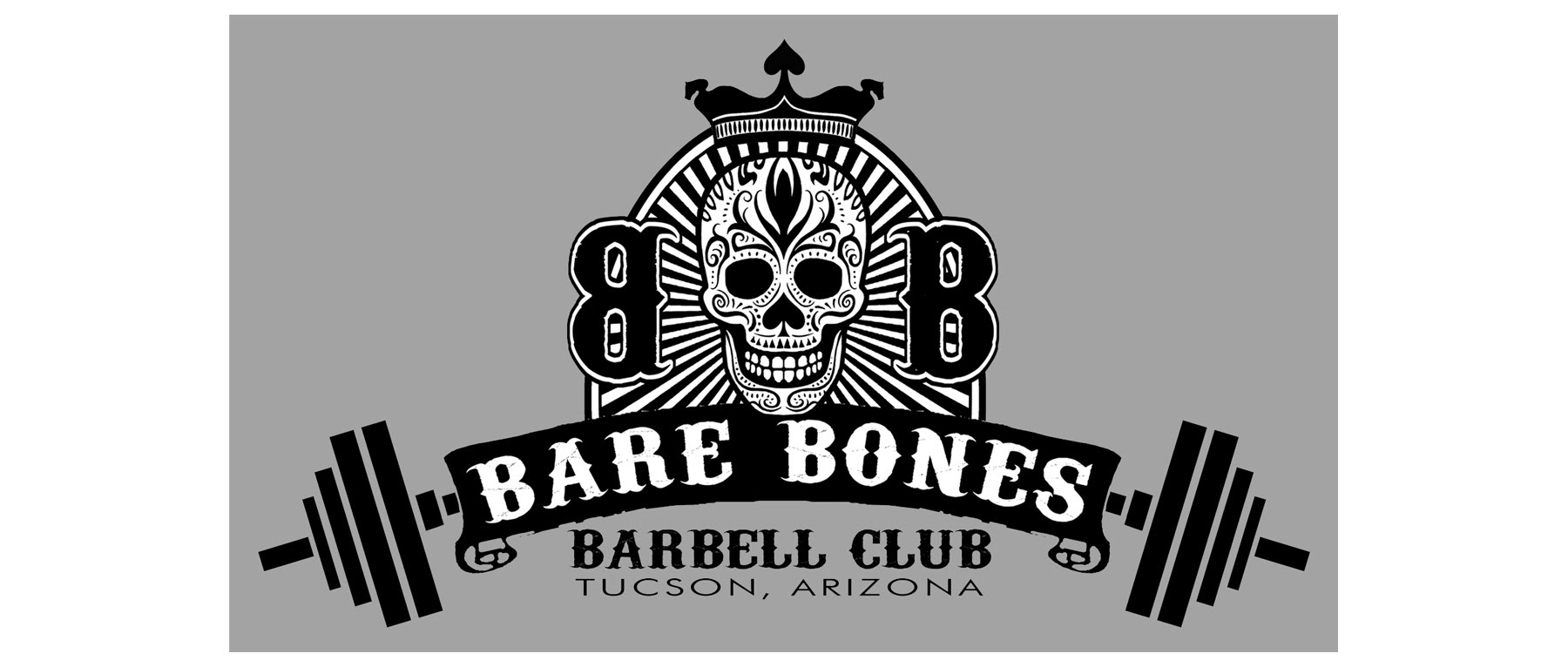 Logo on gray background