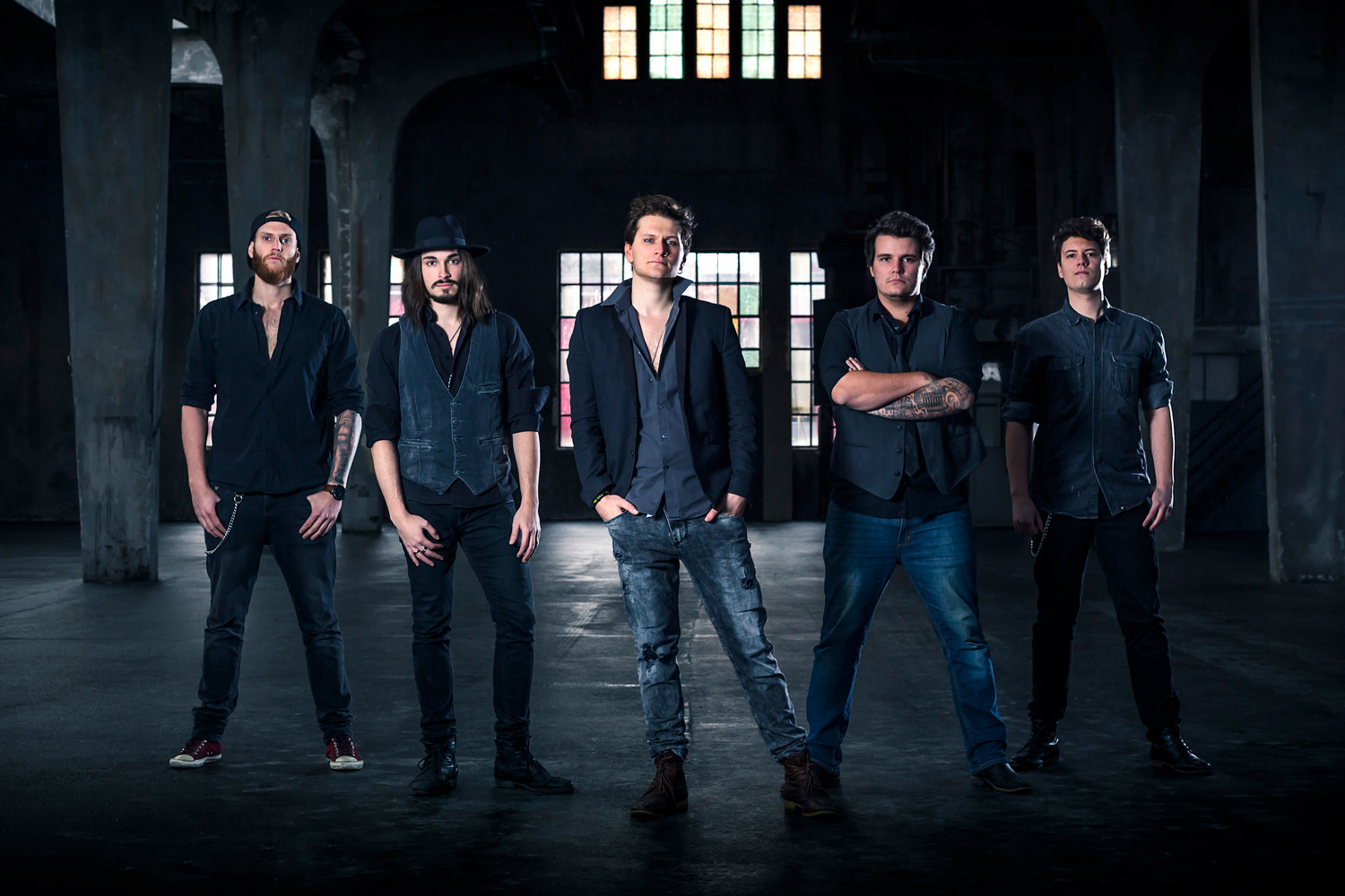 Portraitfotografie einer Band aus Muenchen von Fotograf Jacob Kanzleiter