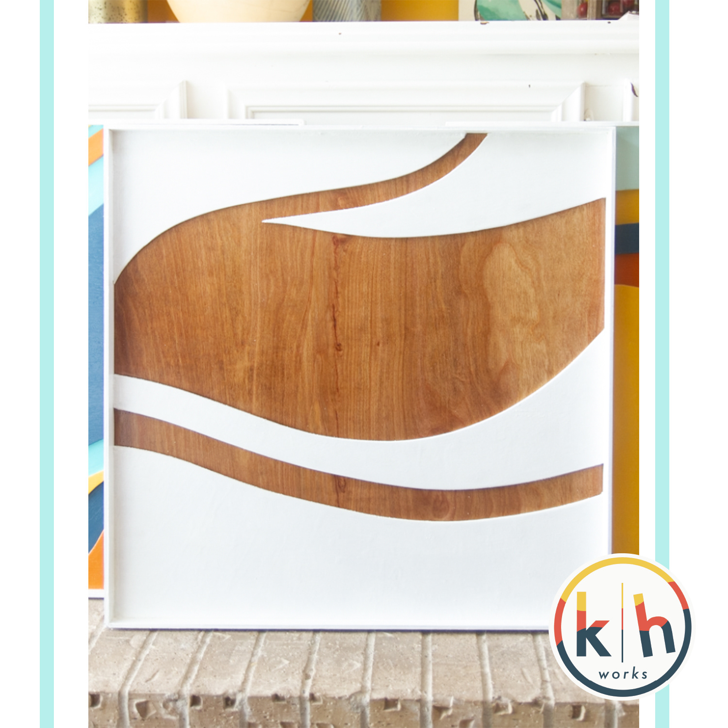 Natural Grain #2 SOLD 2'x2' Wooden Relief from Abstracts from Natural Design Collection