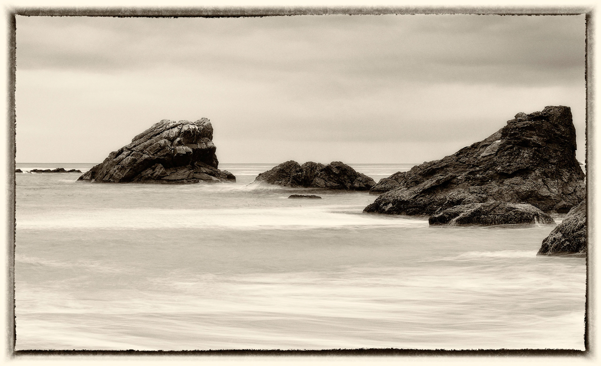 Sea stacks framed
