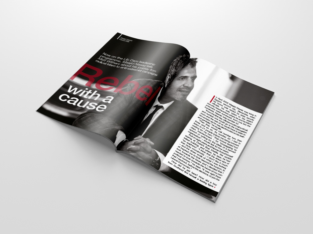Liberal democrats magazine design