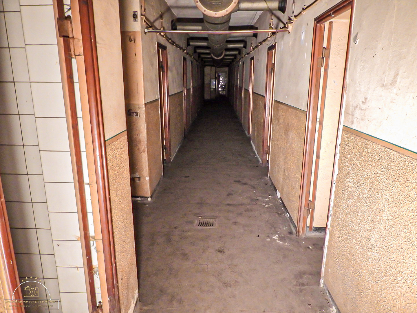 Flur im Hotelbunker
