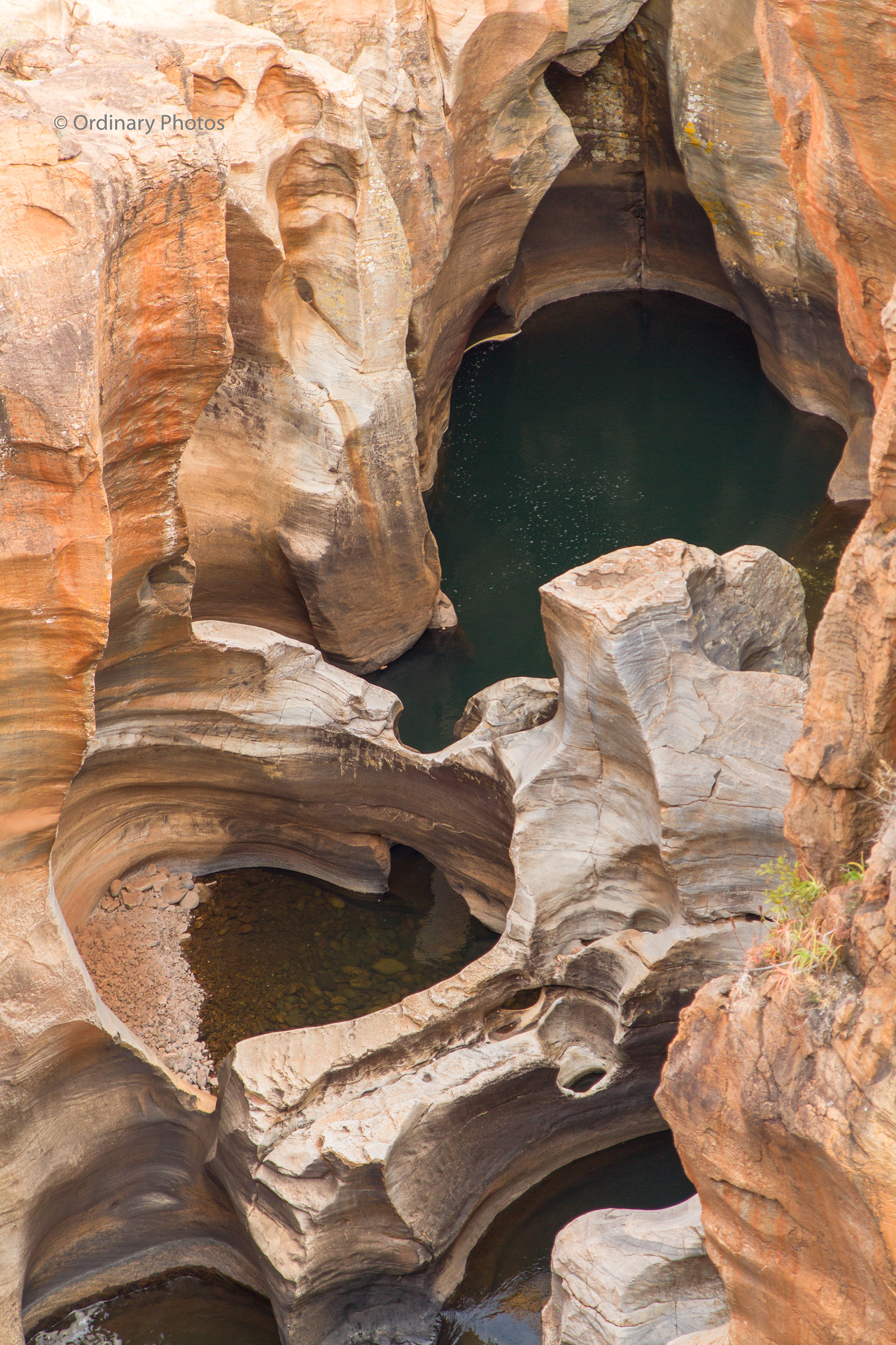 Bourke's Luck Potholes in Zuid-Afrika