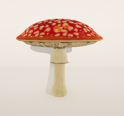 Red mushroom platform