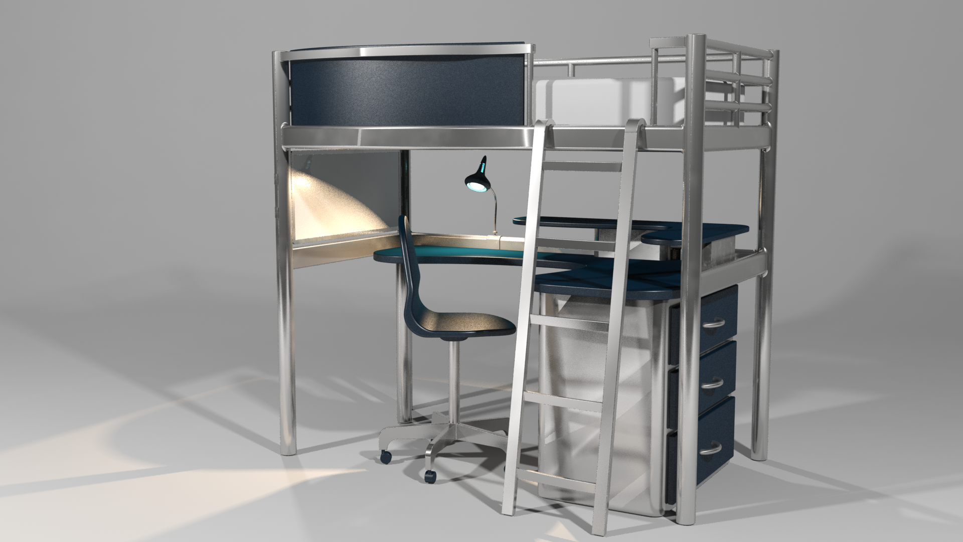 Benjamin Leibham College Dorm Bed Desk Design