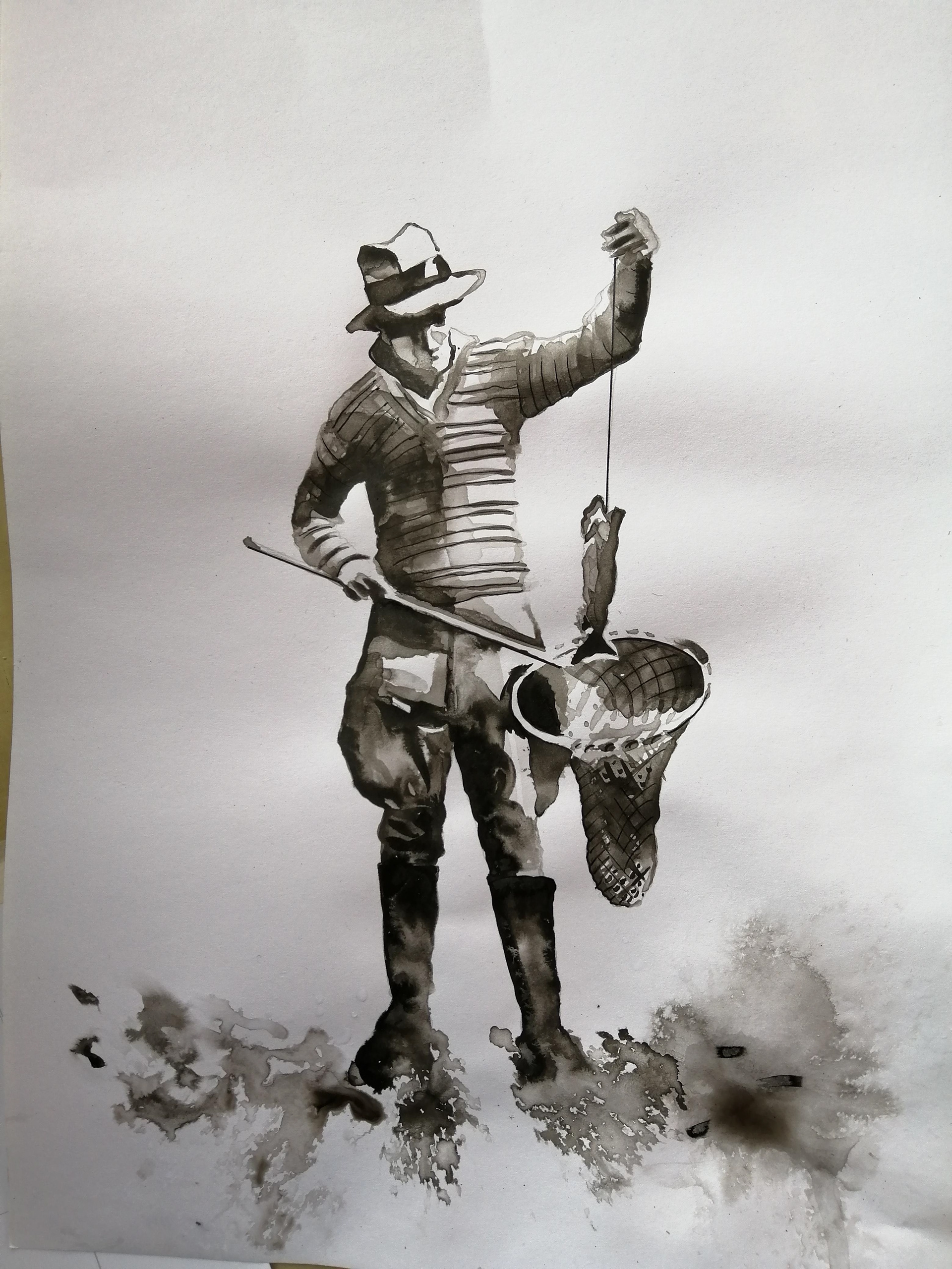 the initial painting