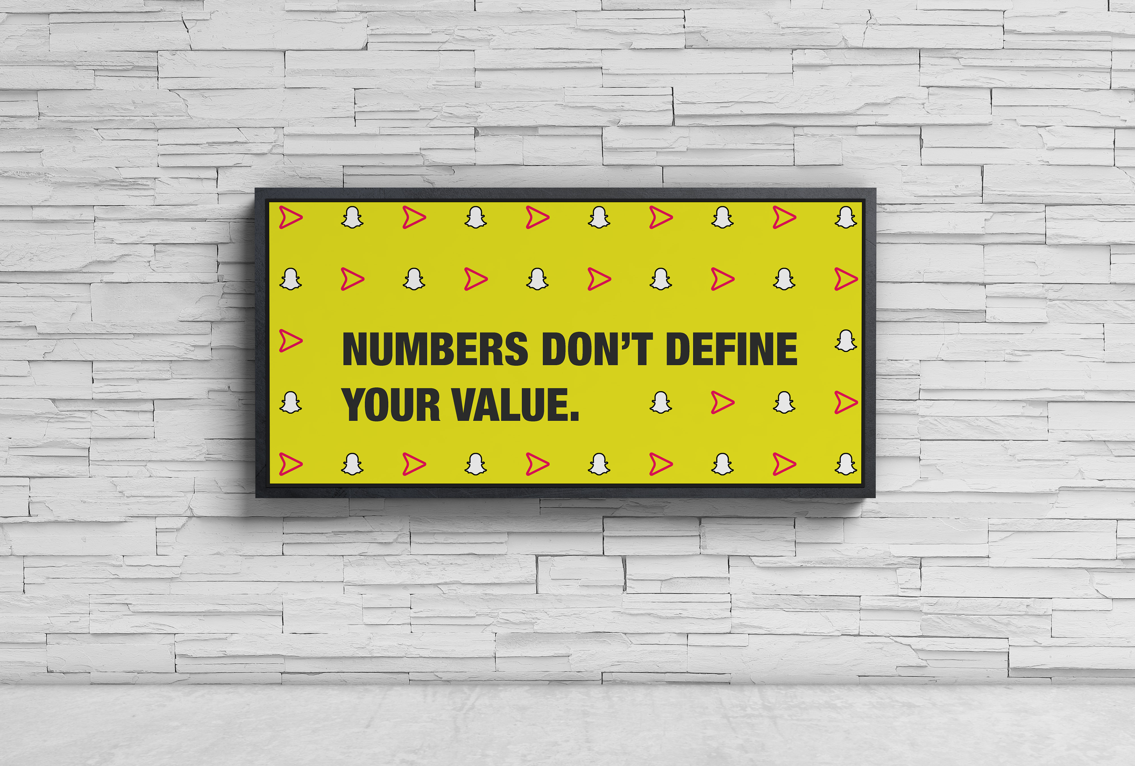 Snapchat numbers don't define your value.