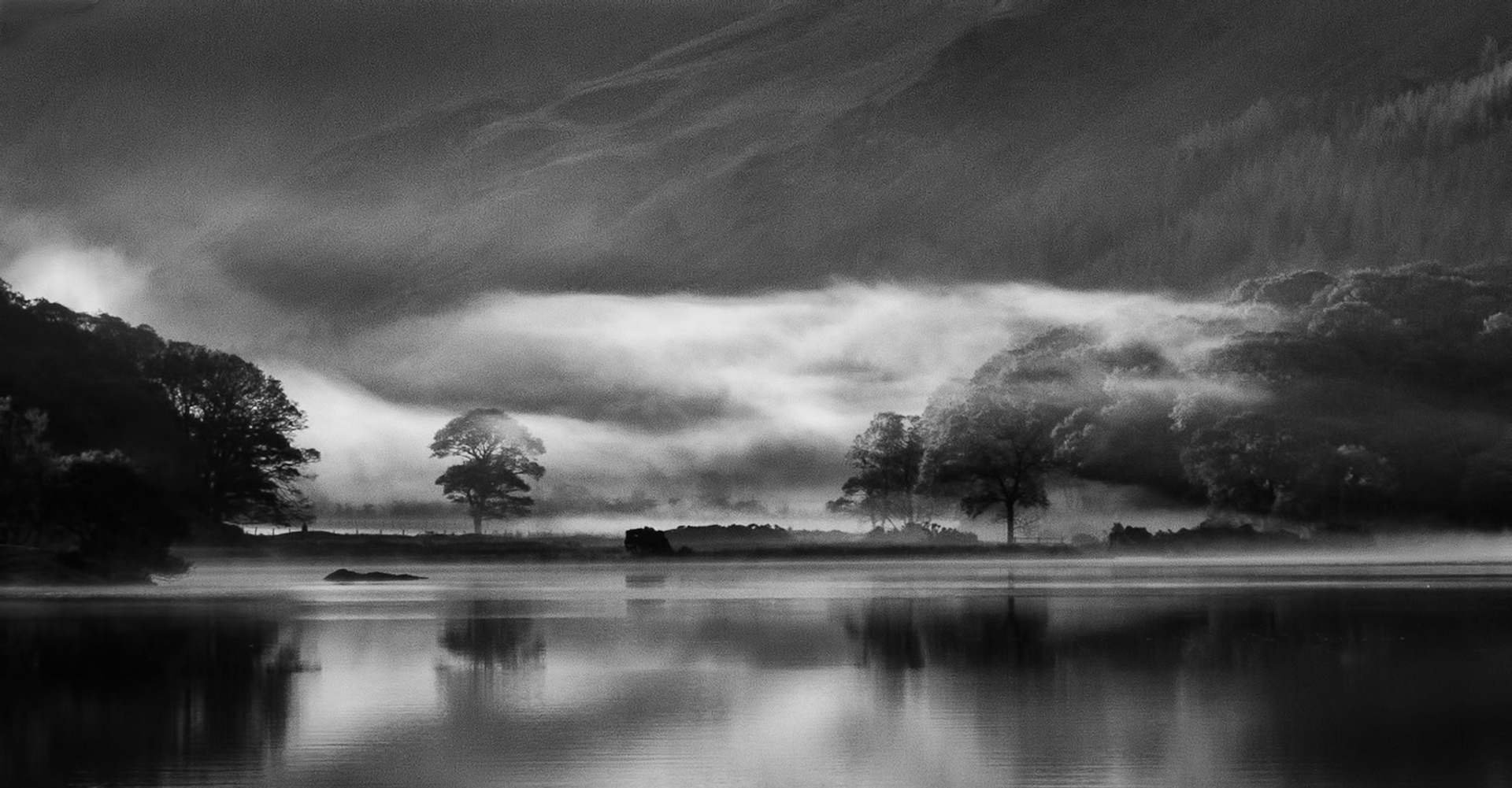 Misty Dawn Reflections