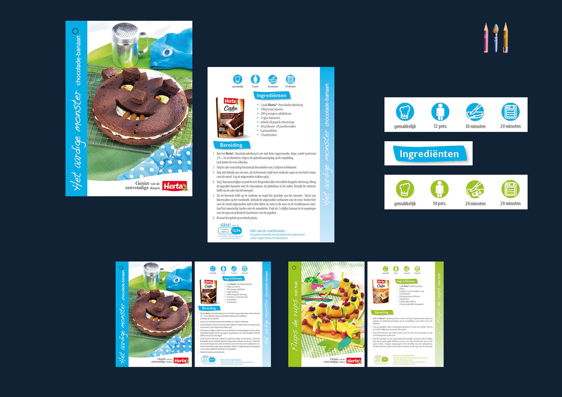 Redready Herta Nestlé, fine tuning, lay-out, artwork, print ready files, brochure