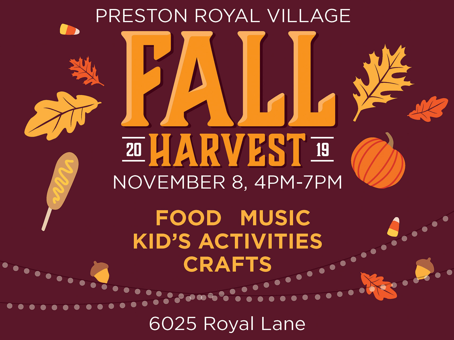 Event poster for shopping center