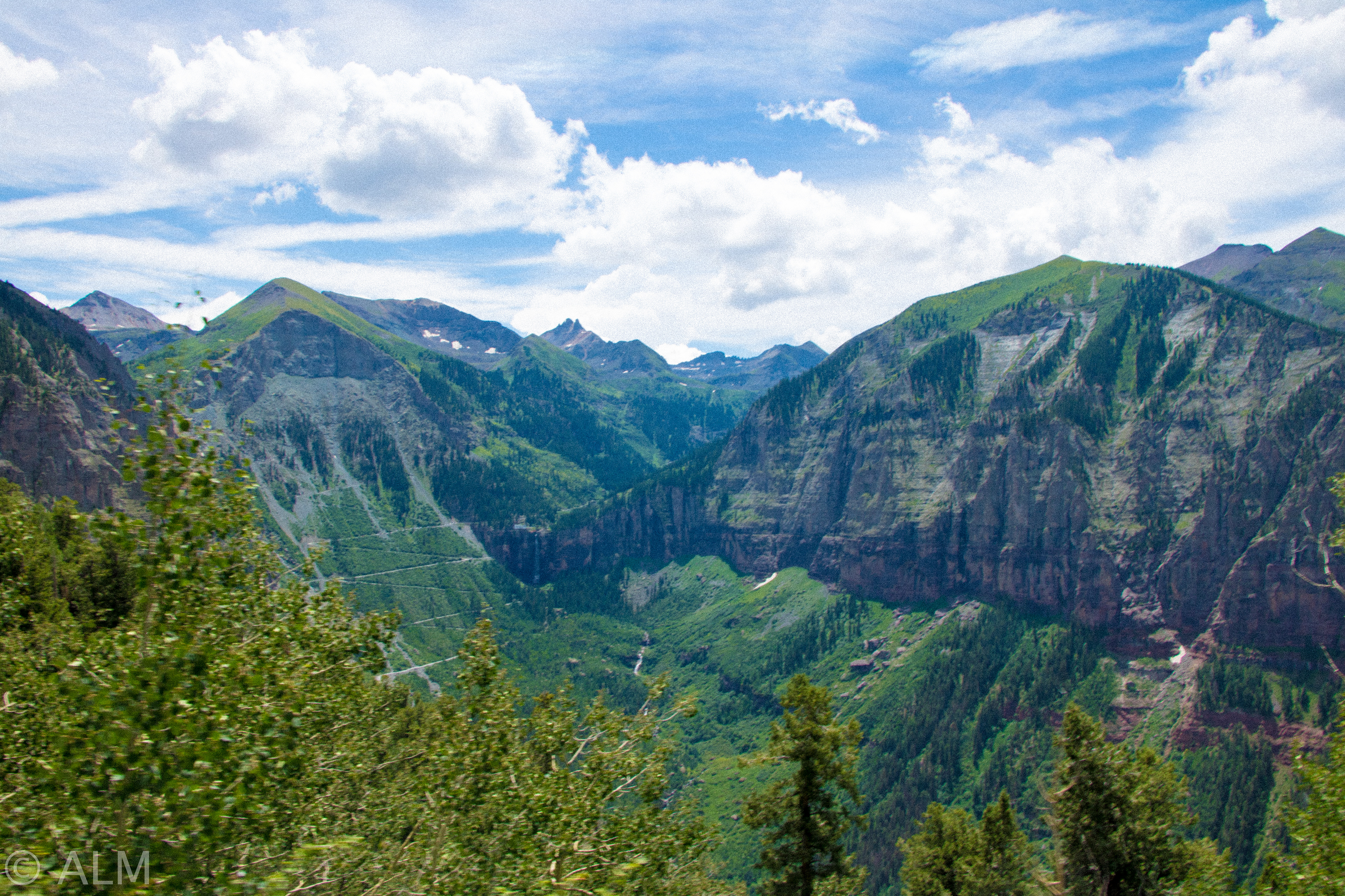 If you look real close you can see the switchbacks :) 