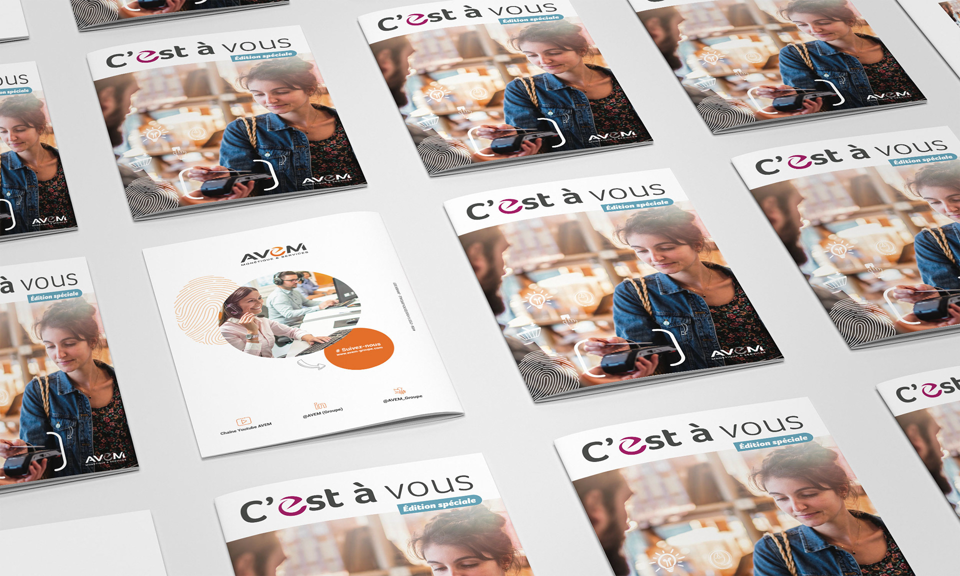 Création d'une brochure 28 pages - AVEM