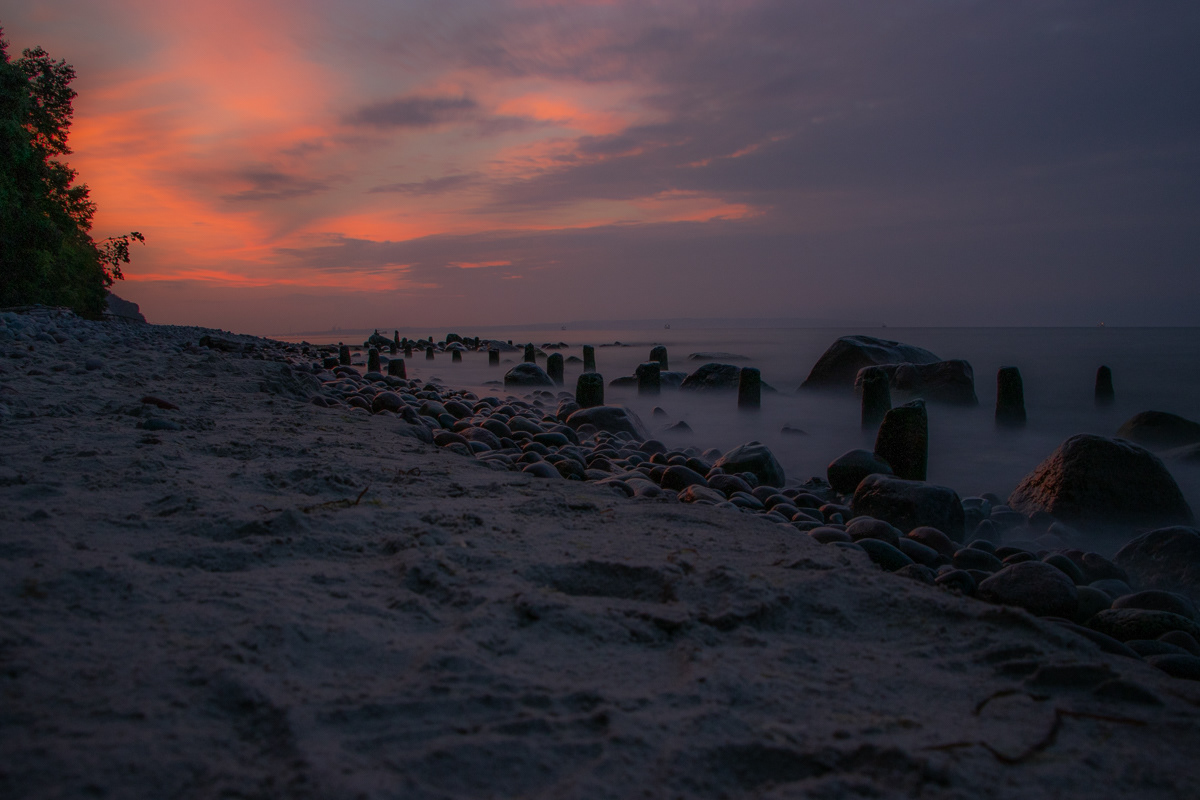 Abendstimmung am Strand von Sellin