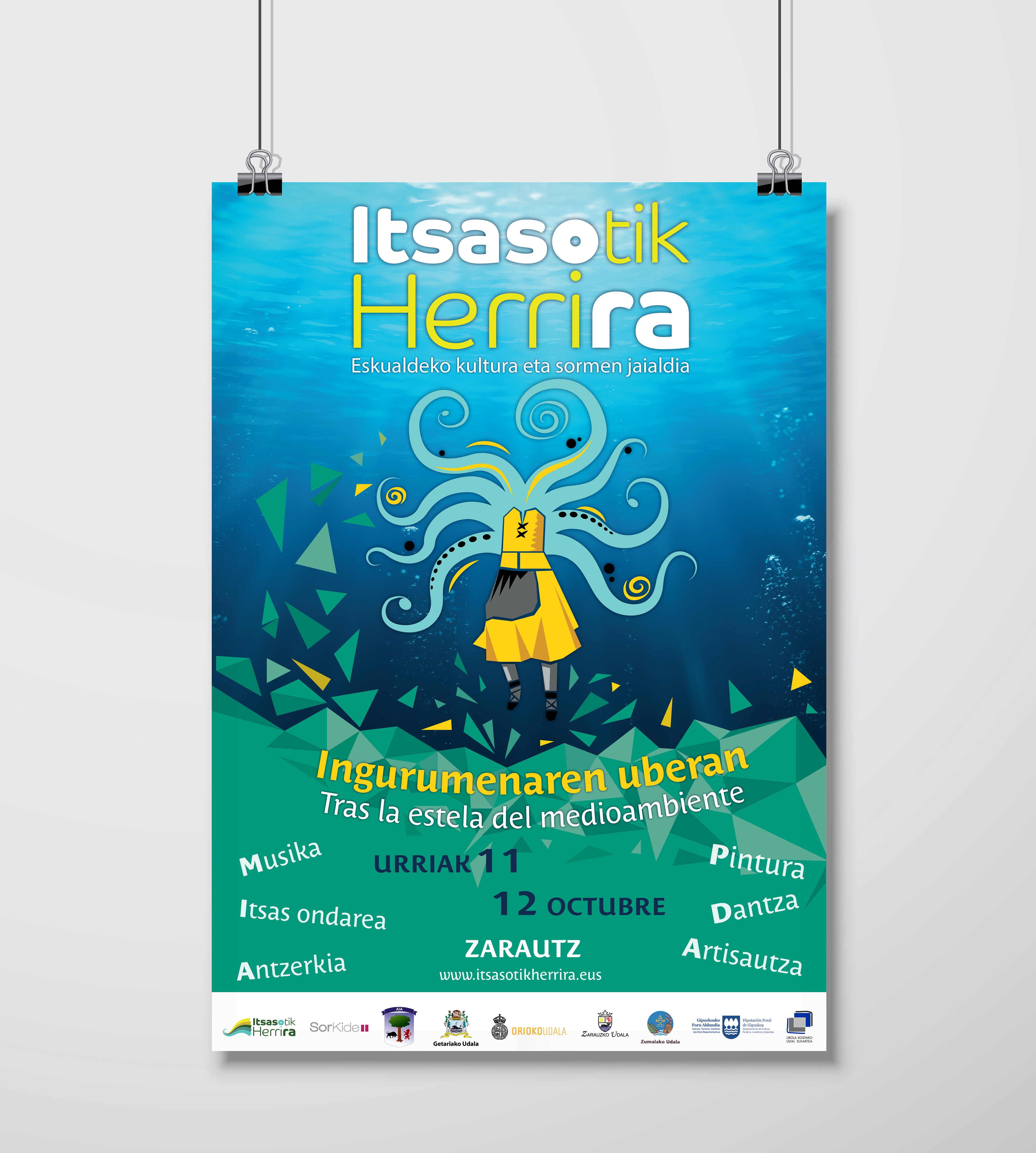 Creatividad, diseño gráfico e impresión del cartel principal del evento.