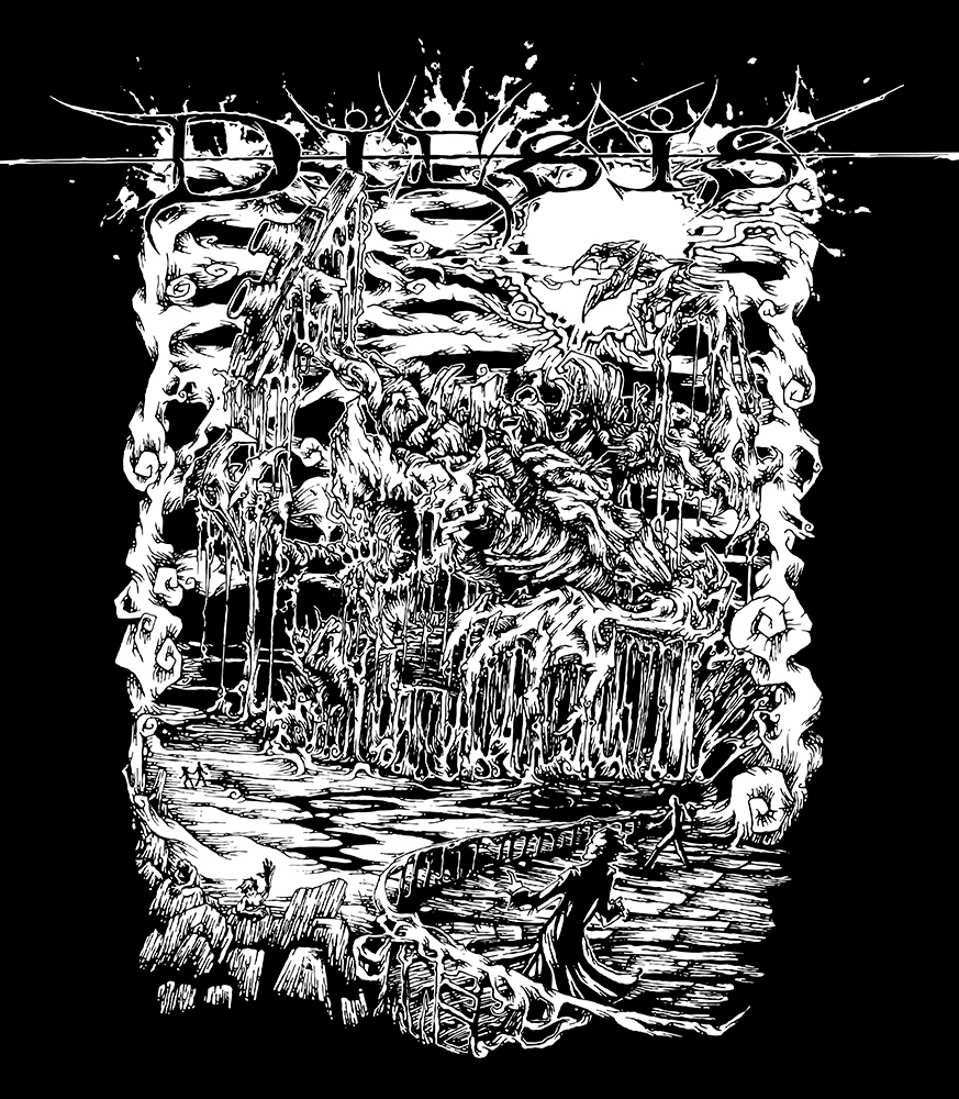"Beach Beast" T-Shirt design for the German metal band Diësis