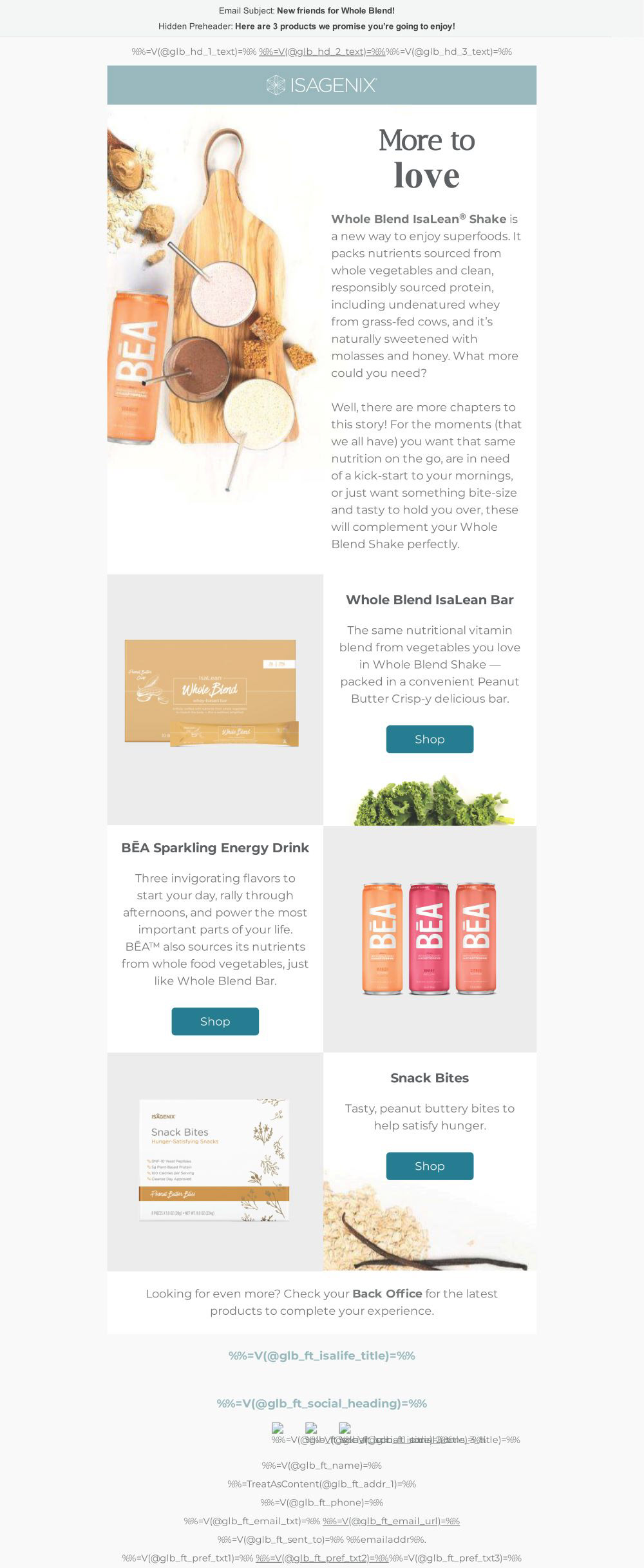 Second Email - Cross Sell/Recommended Products