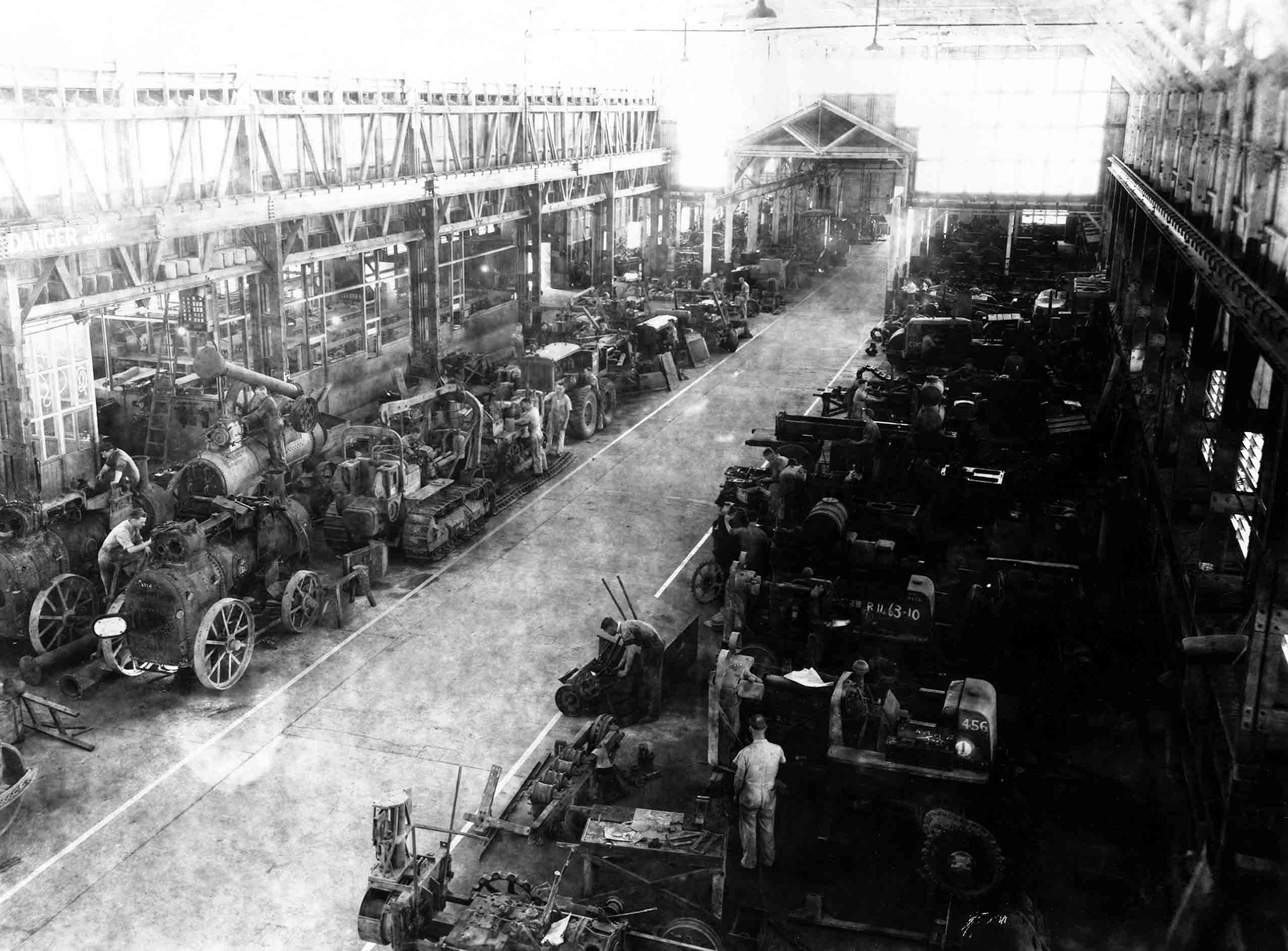 Nundah Workshop during war years, Equipment in workshop at Nundah during the war years