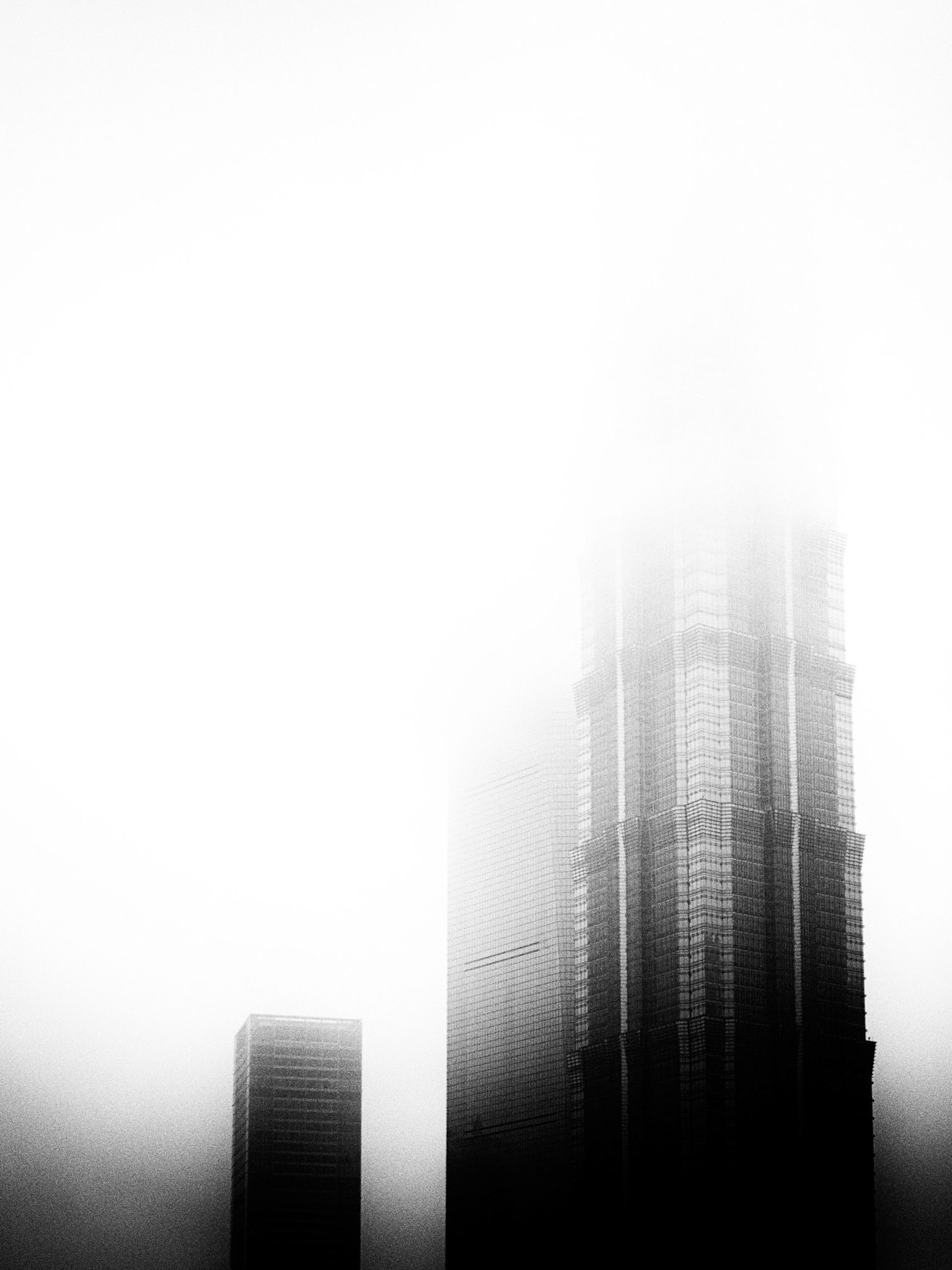 Skyscrapers into the Clouds 1 Shanghai China