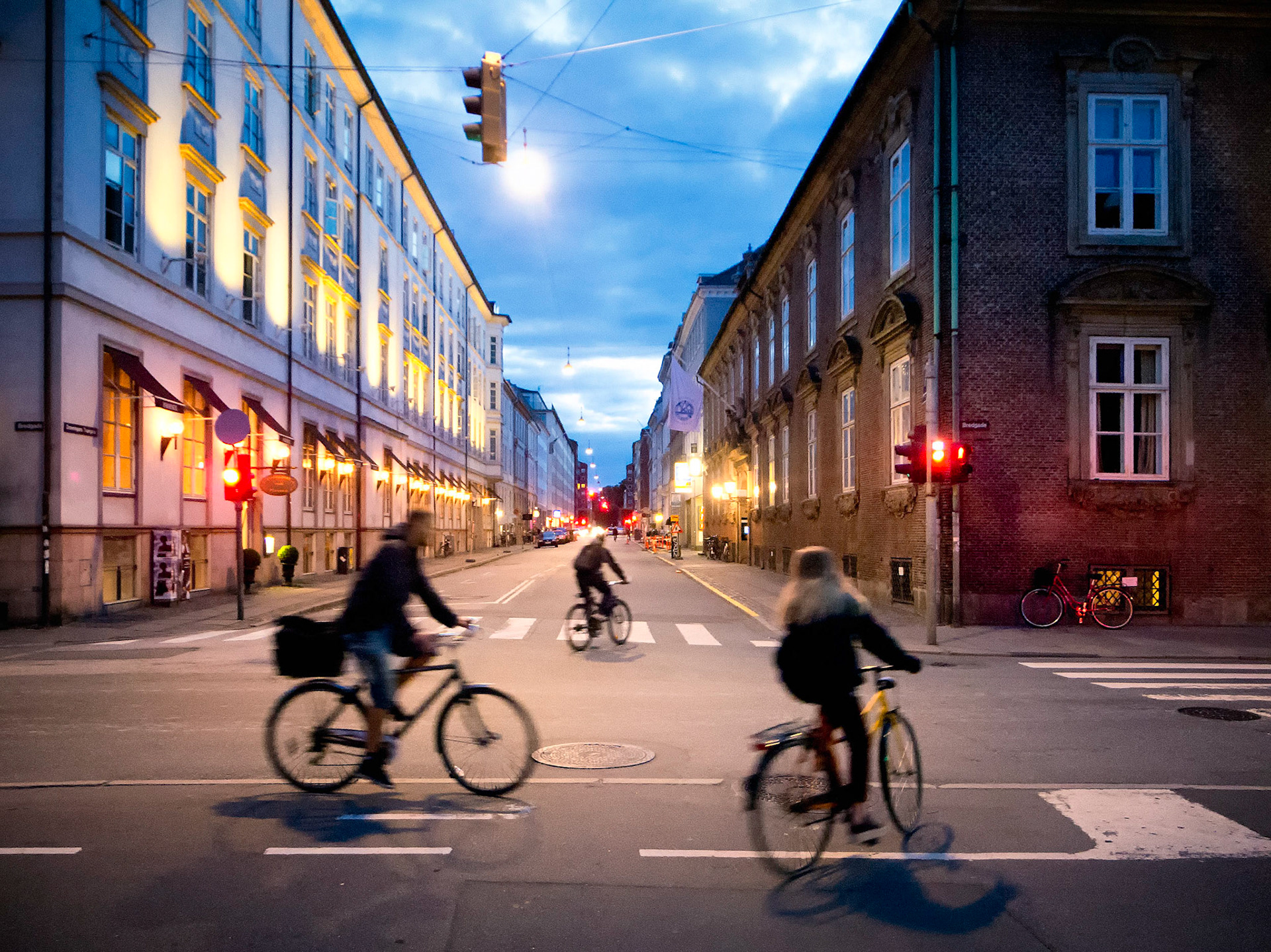 Late night biking in Copenhagen