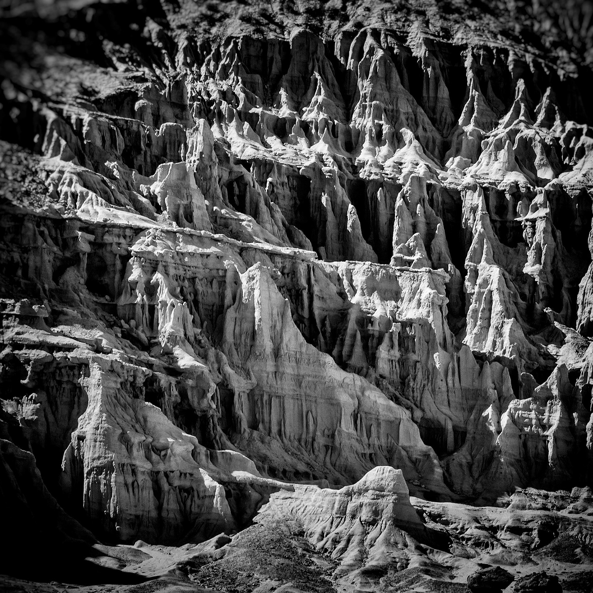 Eroded Cliffs One Red Rock Canyon California