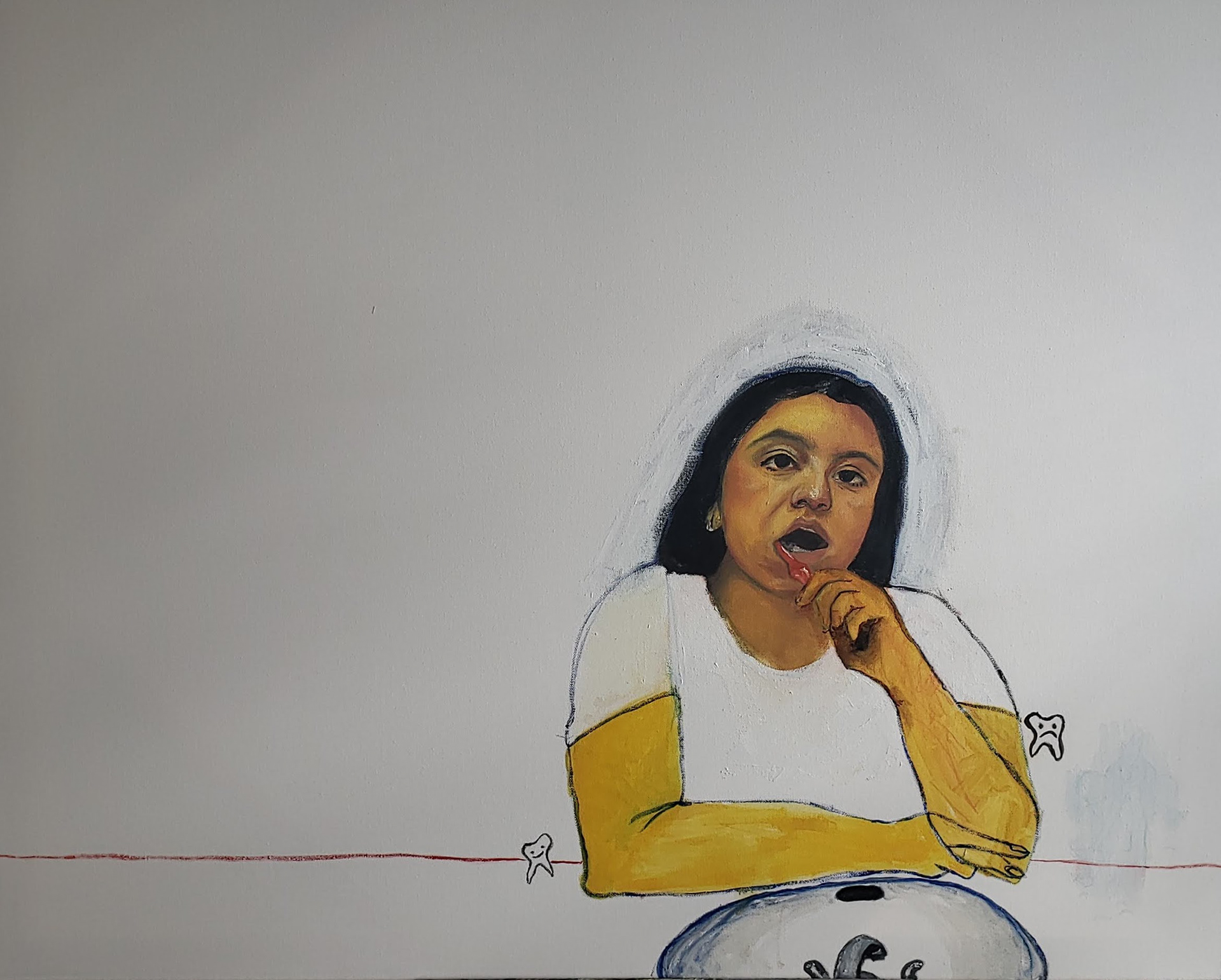 couldn't be here without you, oil on canvas, 20x30 2020