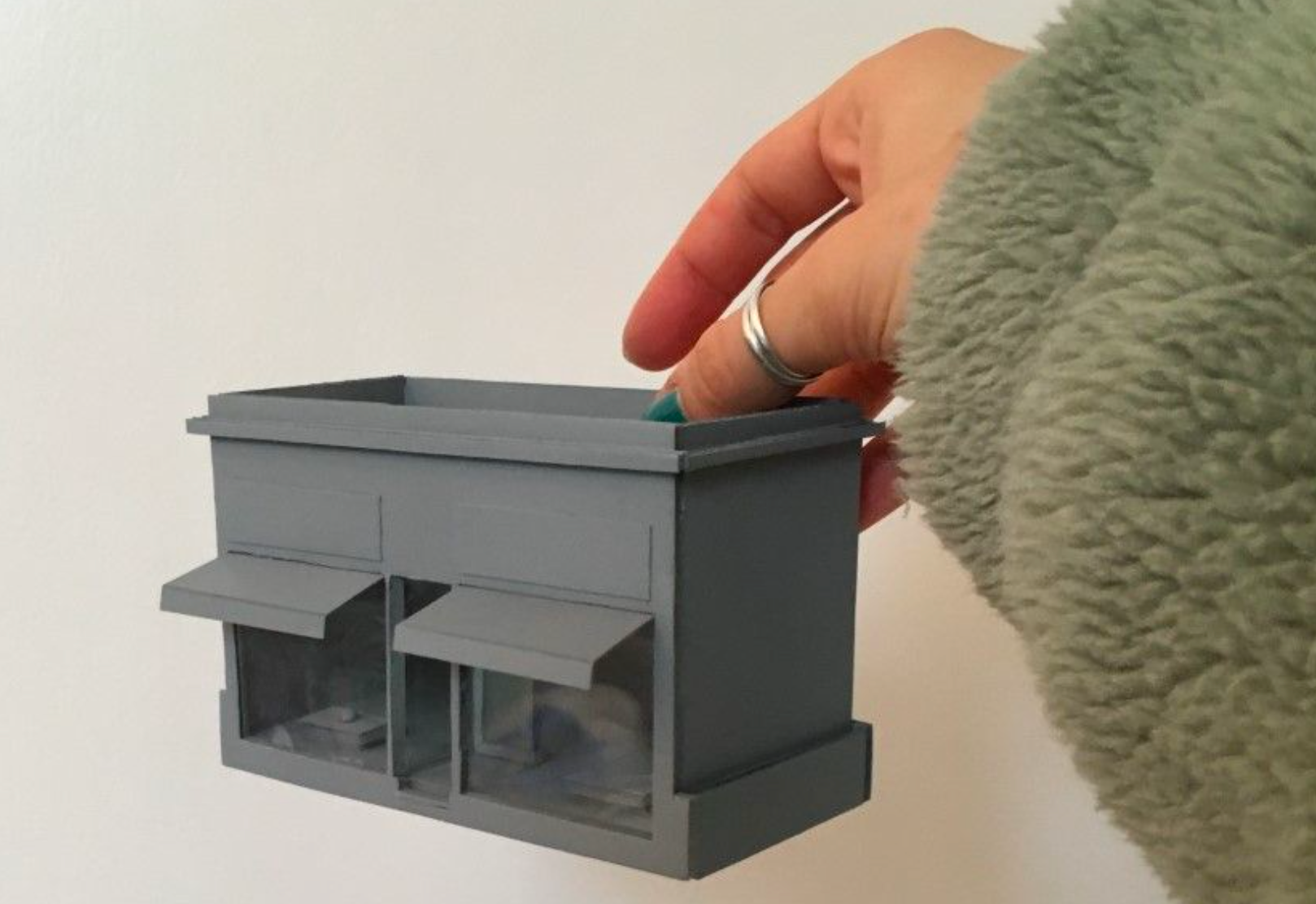 Card Model - Maquette of shop design (December 2019)