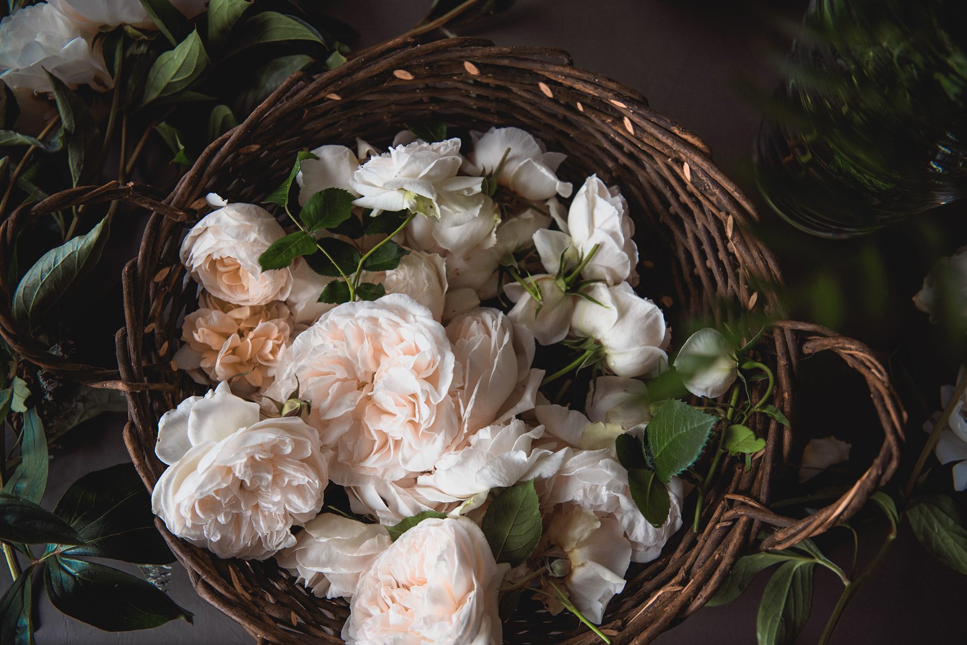 Basket of roses
