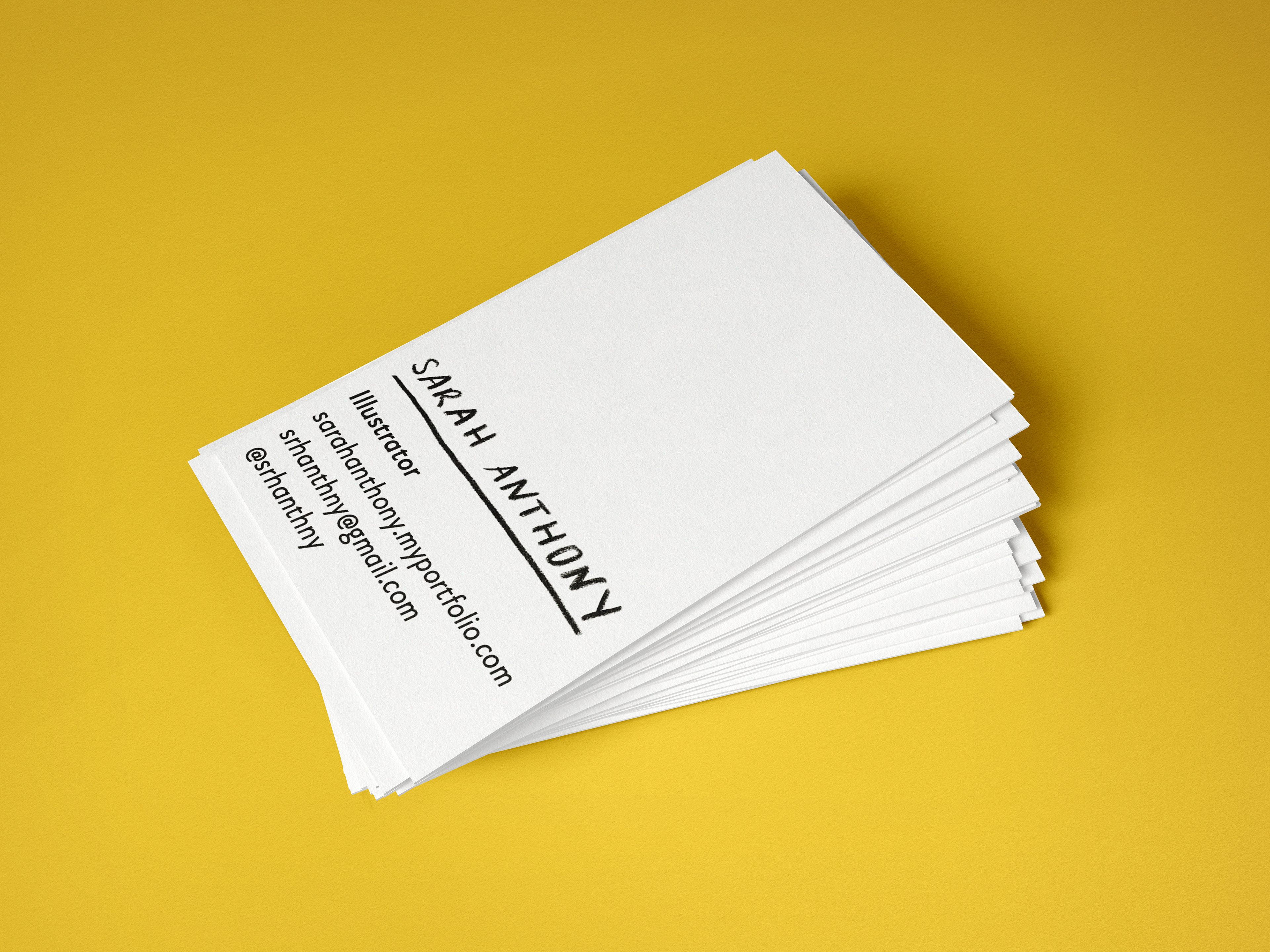 Business card back