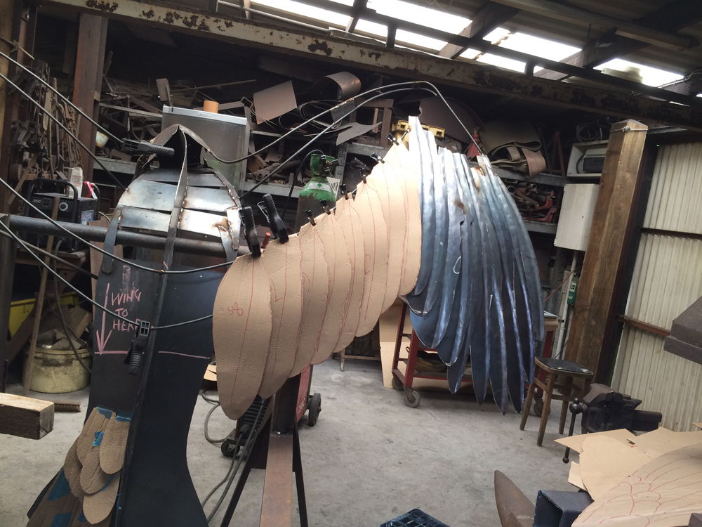 Construction of the sculpture