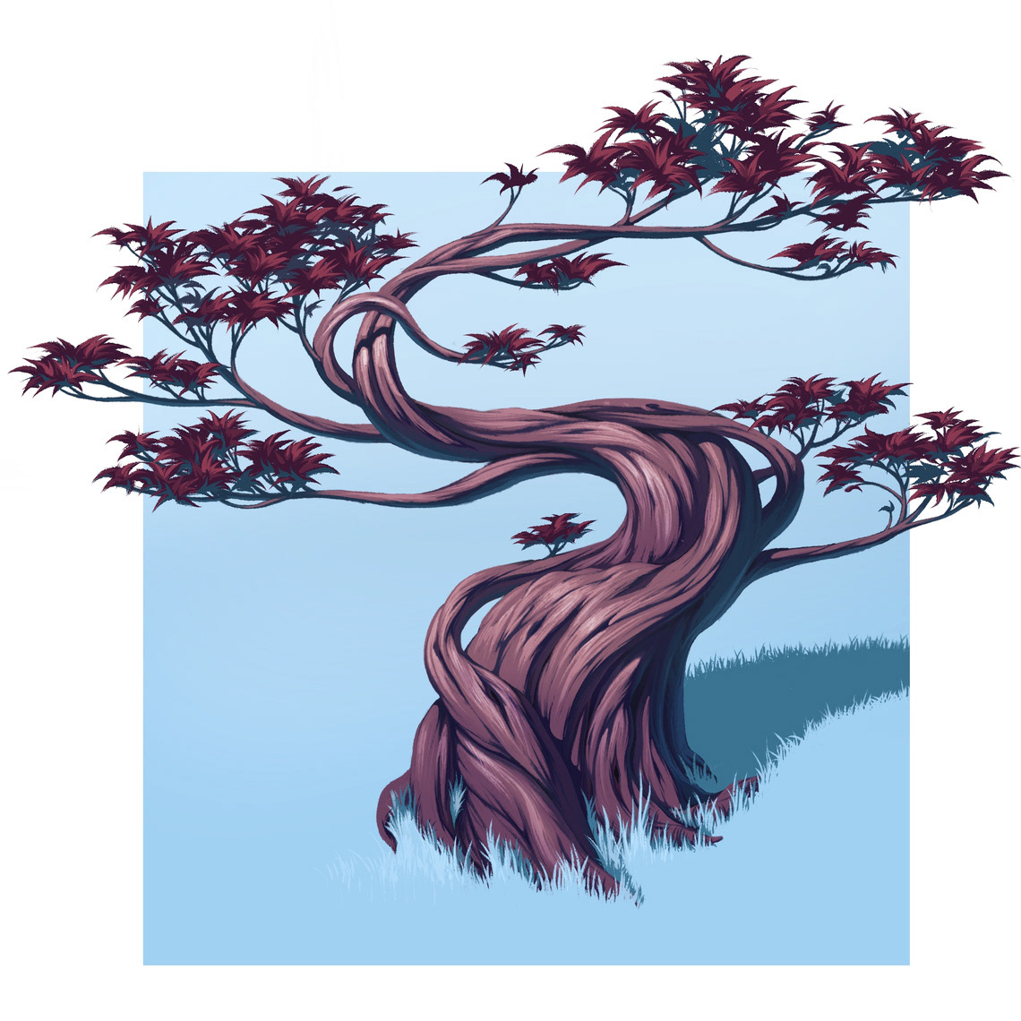Landscape details sketches. Tree.