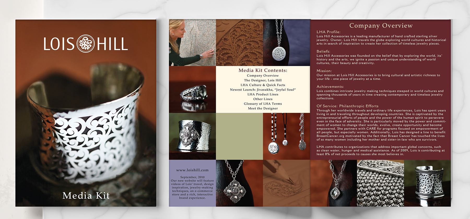Press Kit design & writing