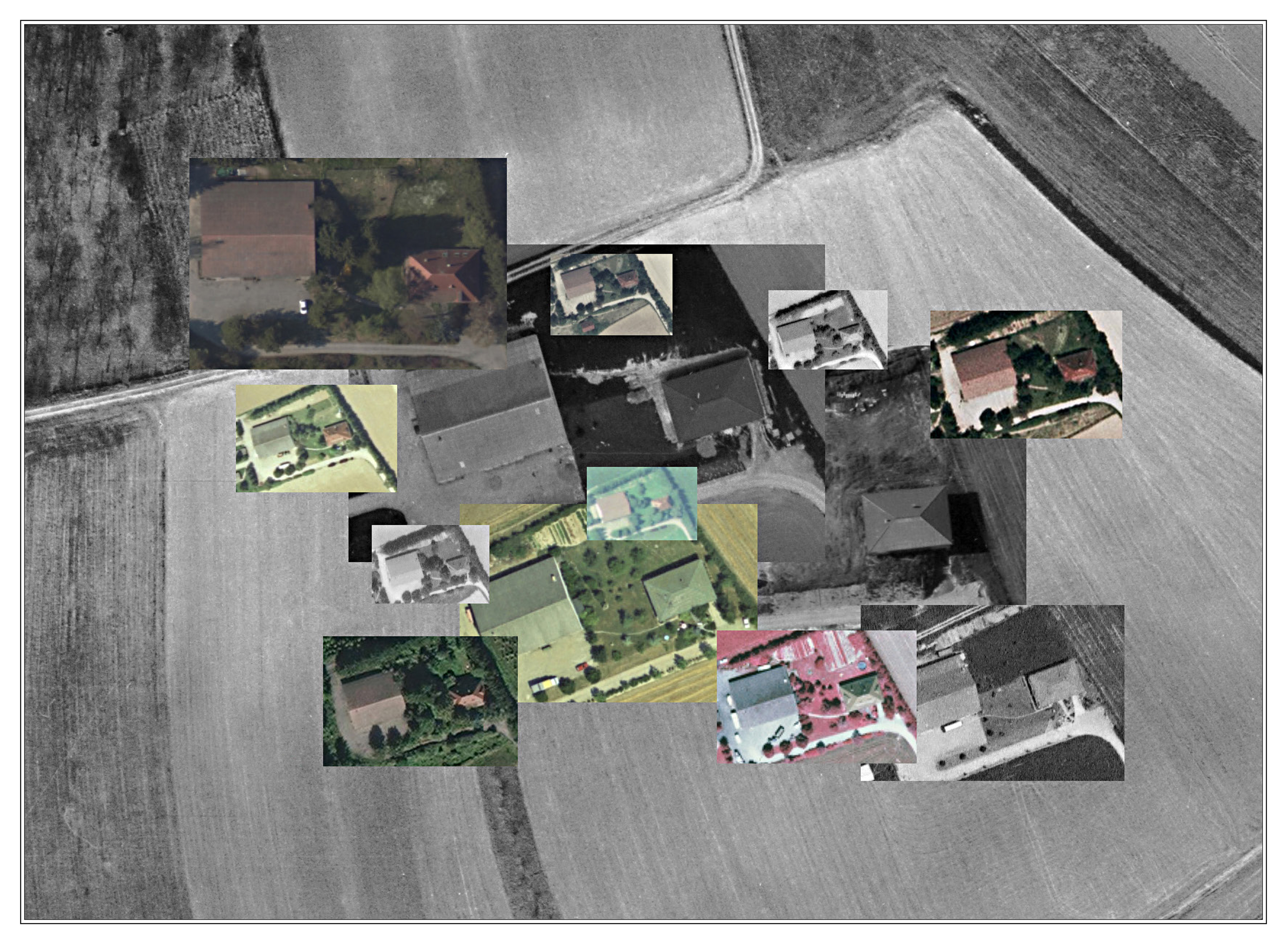 Rose Durr, Treize maisons, Fuchsenrain, 2020, impression numérique sur papier mat 90g, 7,5 x 16,5 cm, déplié 33 x 45 cm 3.
