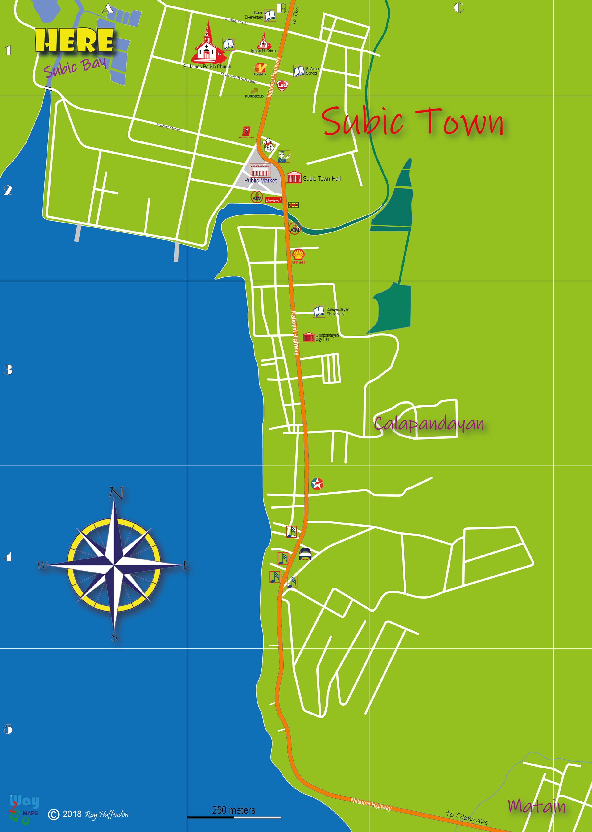 Subic Bay Maps - Subic Town