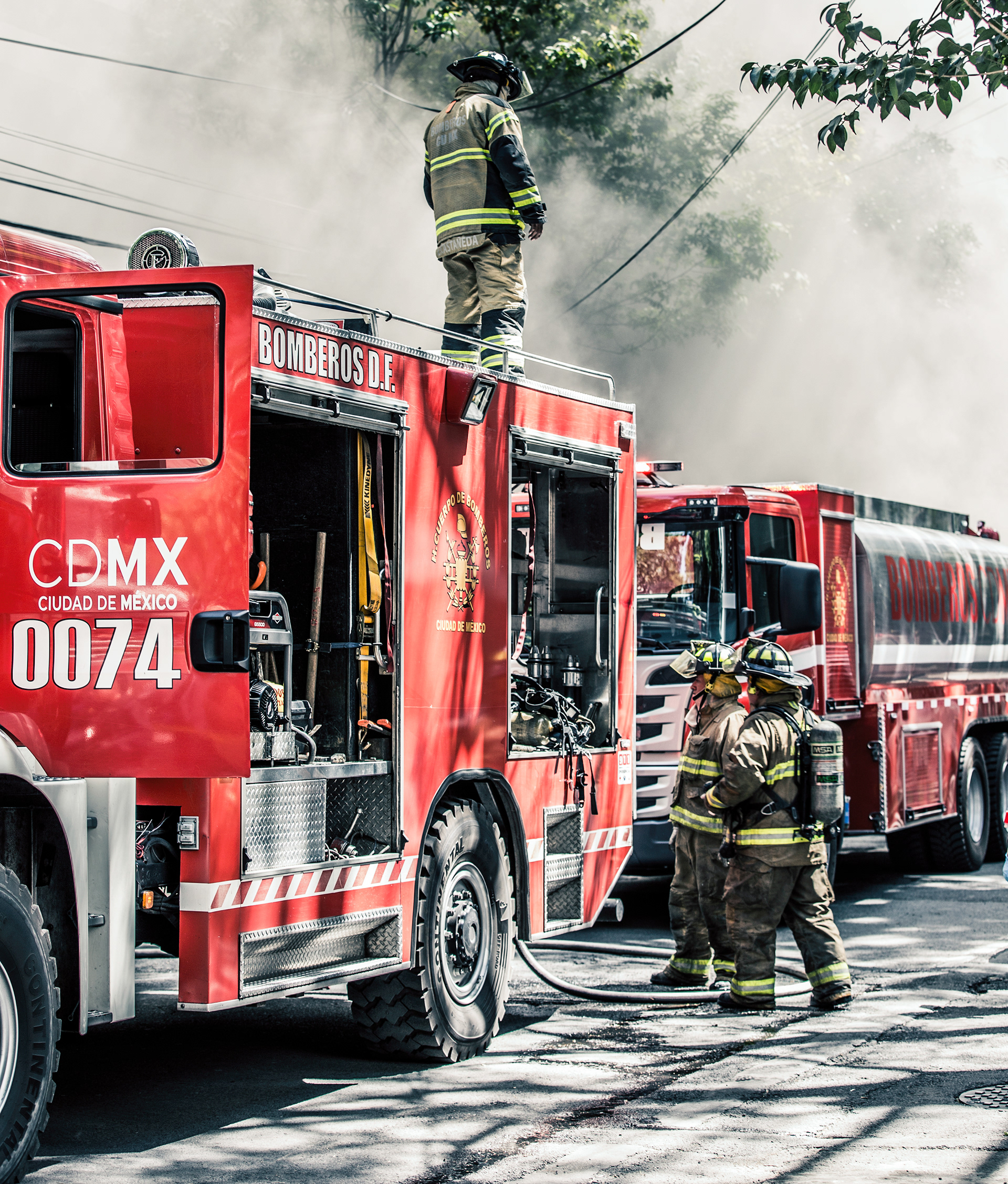 Pino Moreno - MXFD - Mexican Fire Department in action