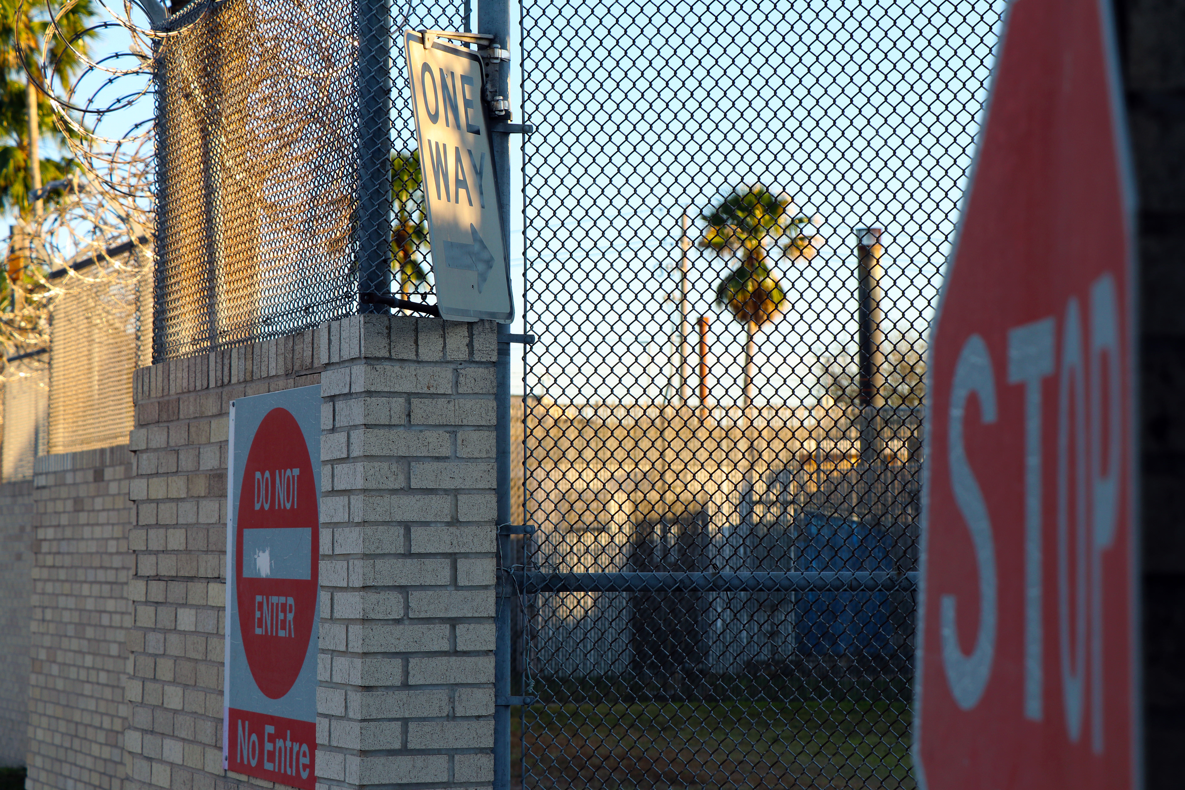 MPP Tent Court complex in US Customs and Border Protection parking lot