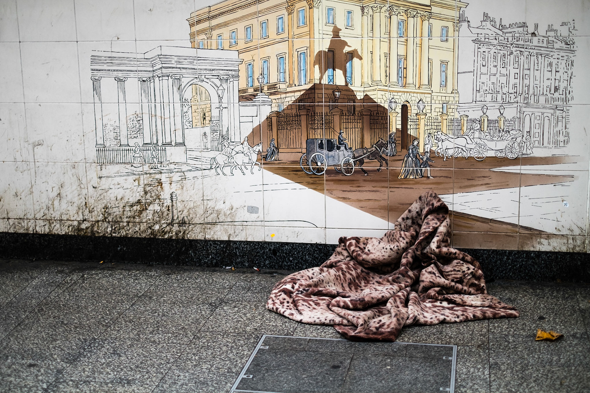 Duke of Wellington and blanket