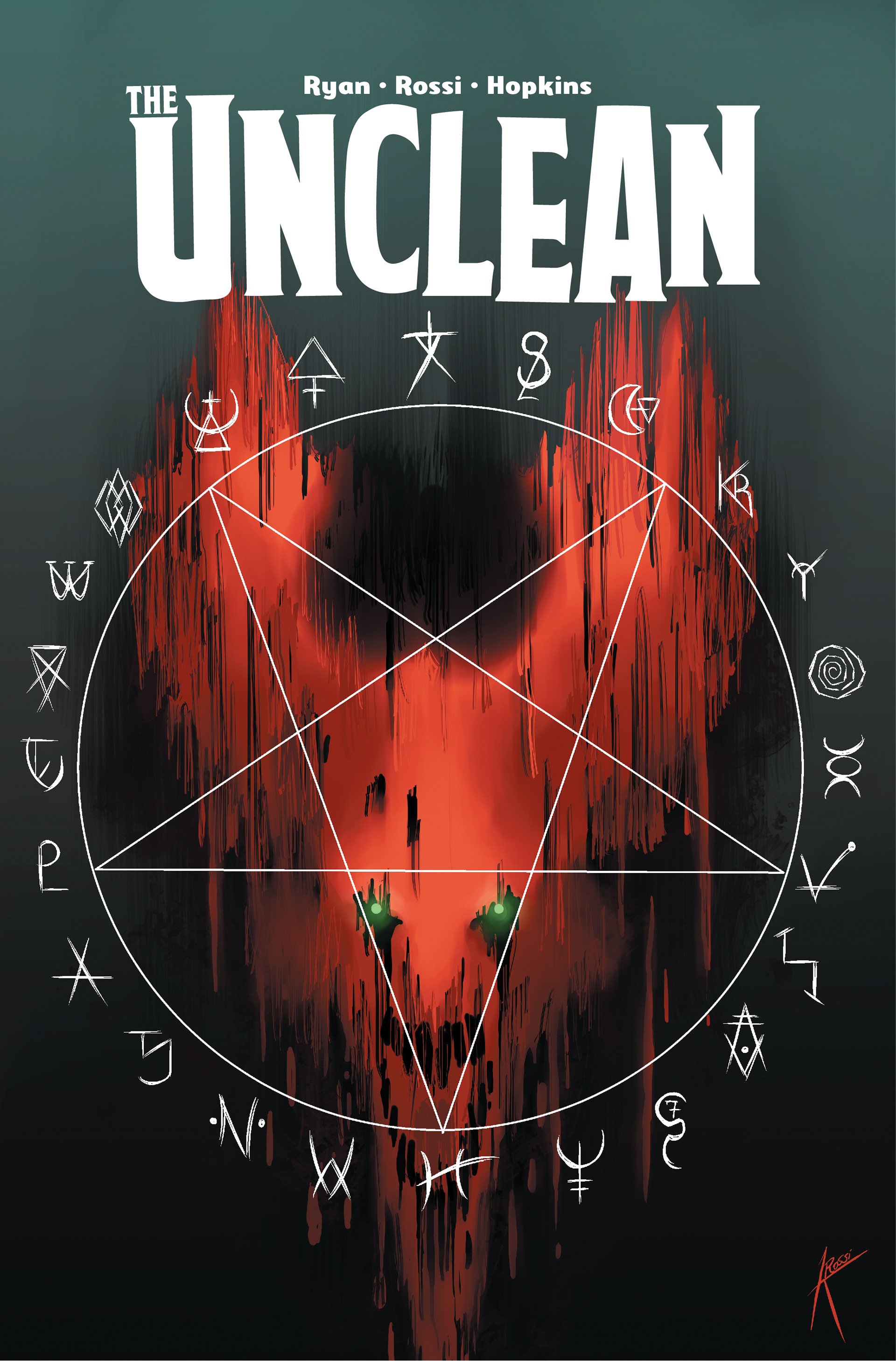 THE UNCLEAN logo and cover design