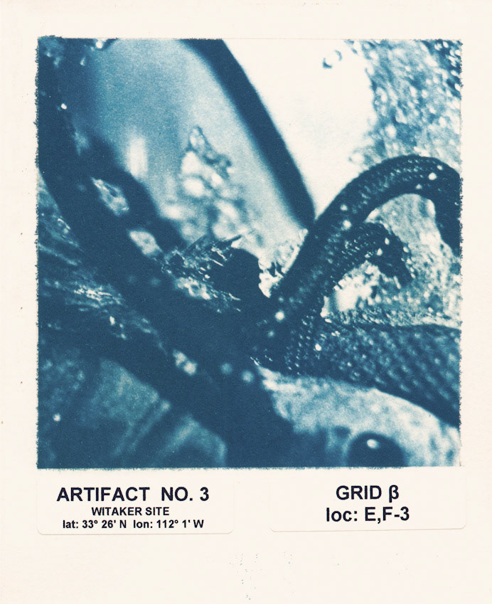 Artifact No. 3; Cyanotype print, 5.4 x 4.5 inches; © 2005