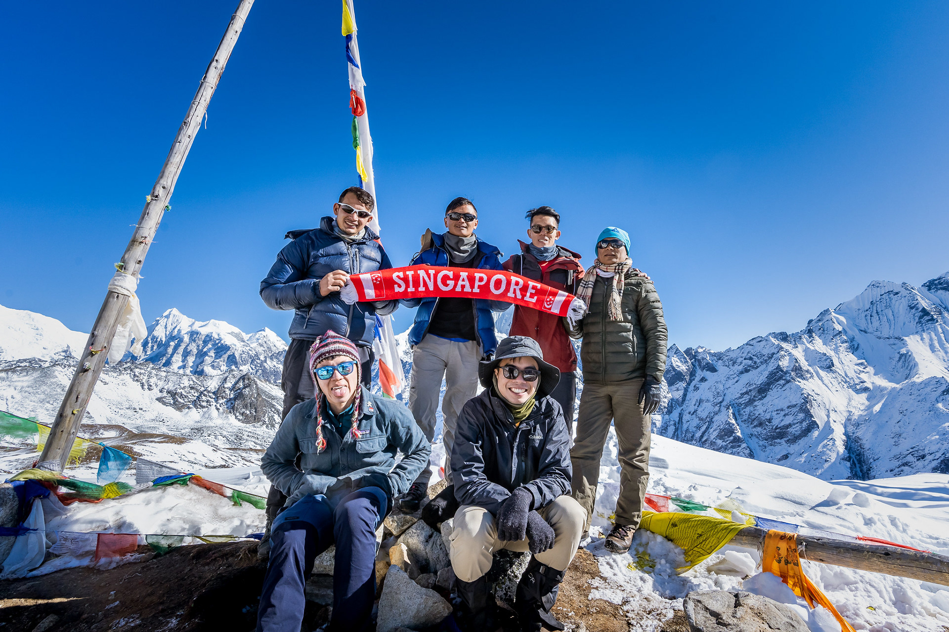 Summit photo with the crew.
