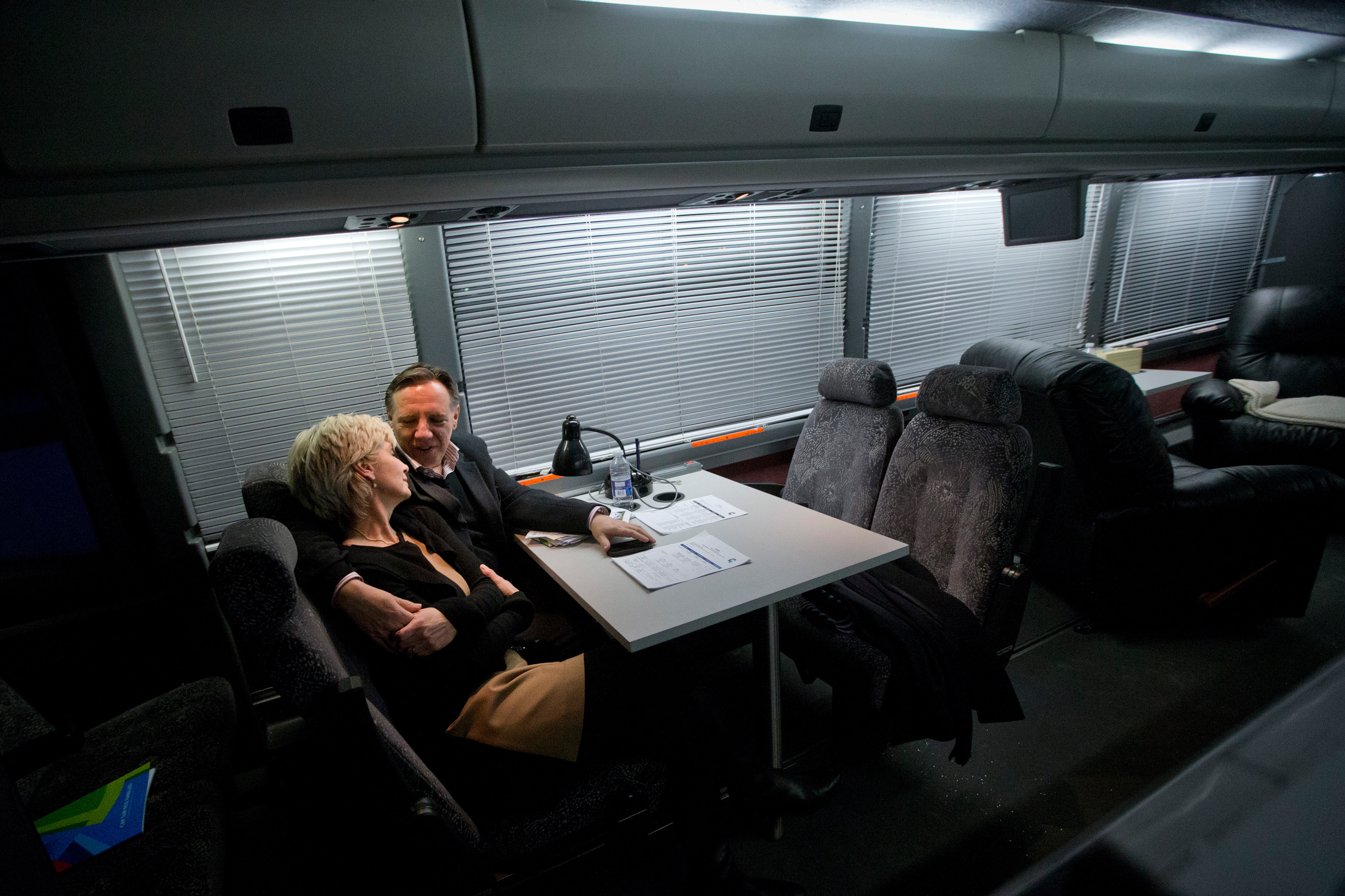 Isabelle Brais et François Legault